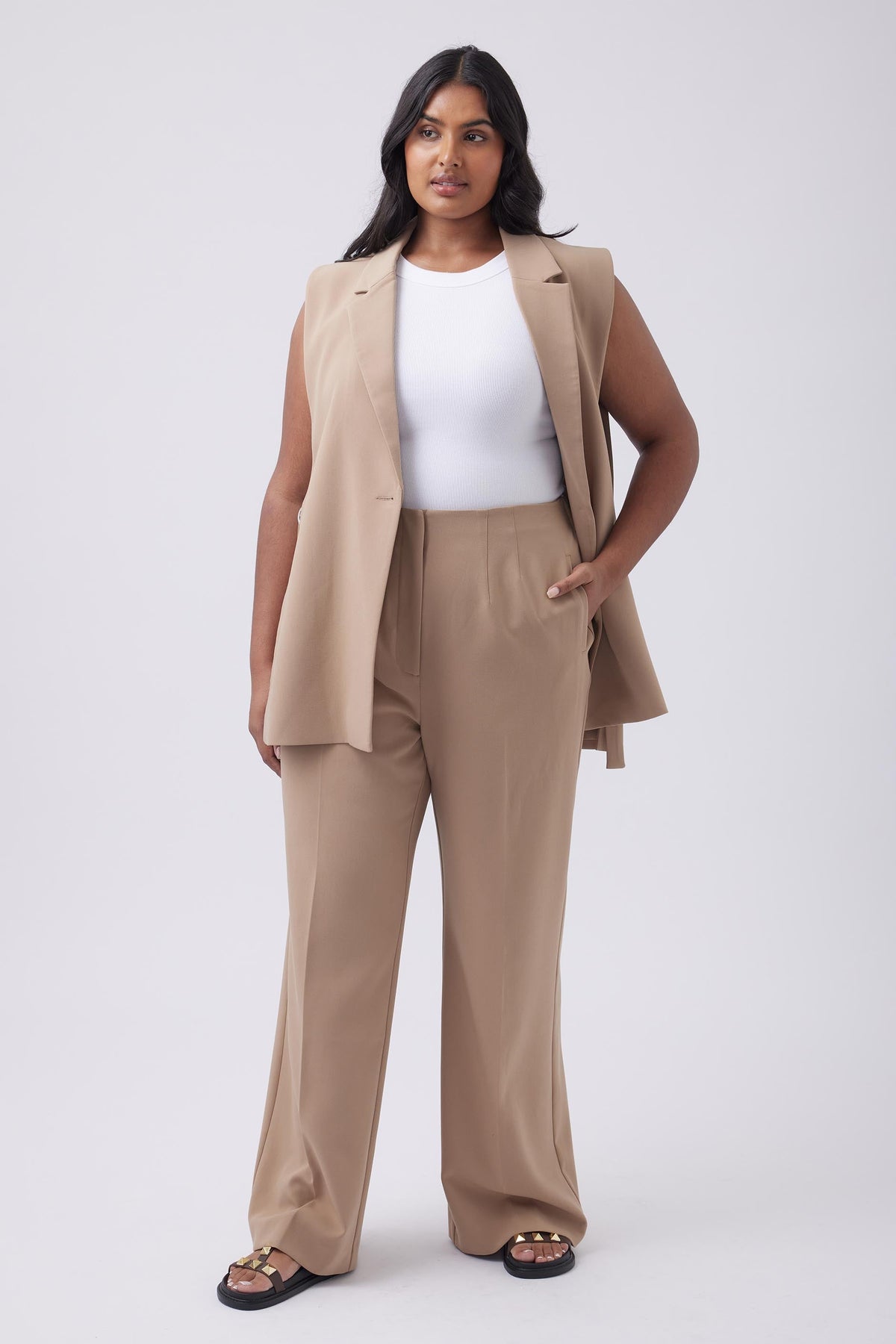 Ashton Darted Wide Leg Pant