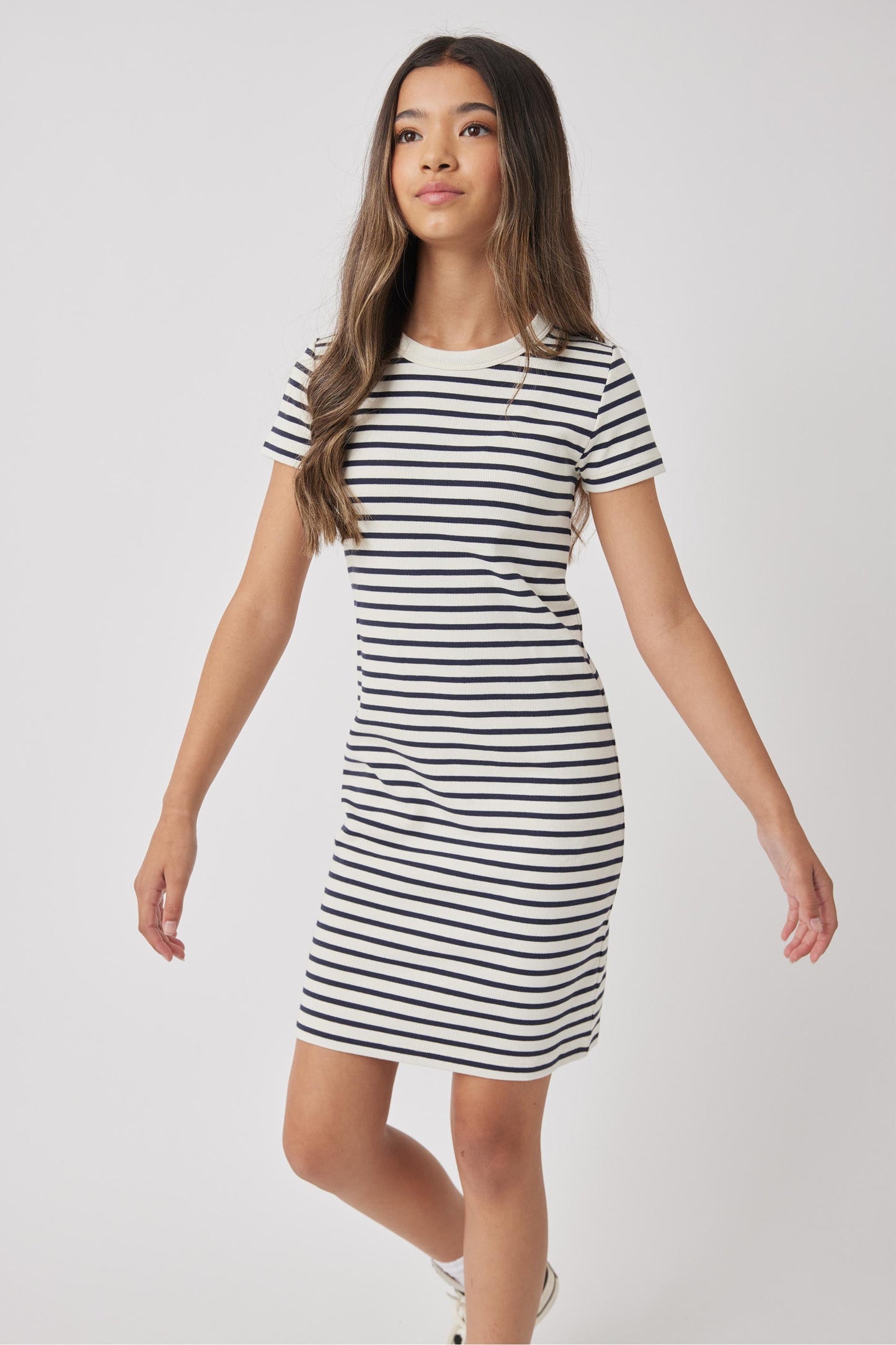 Girls Harper Rib Tshirt Dress