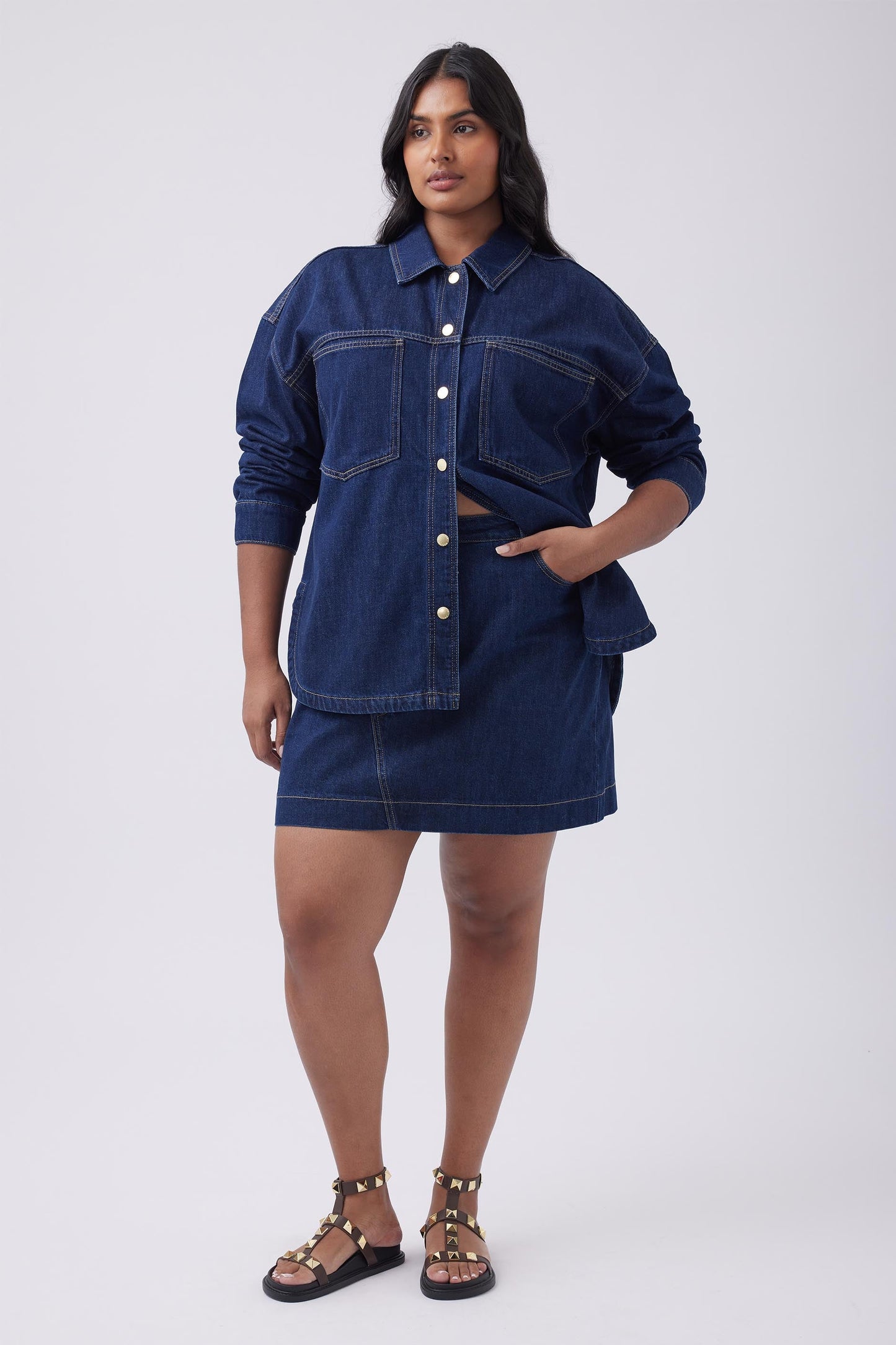 Dana Denim Mini Skirt