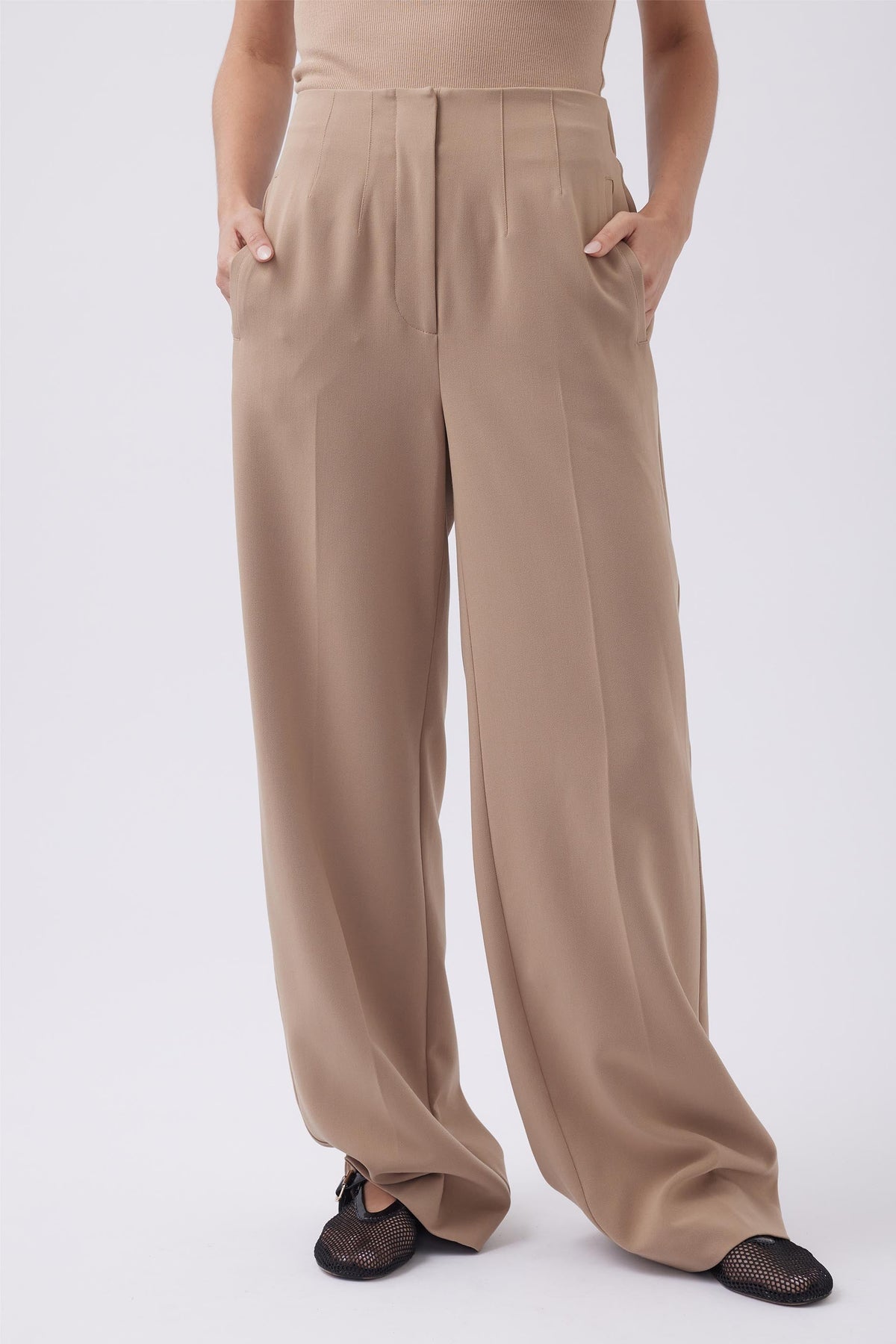 Ashton Darted Wide Leg Pant