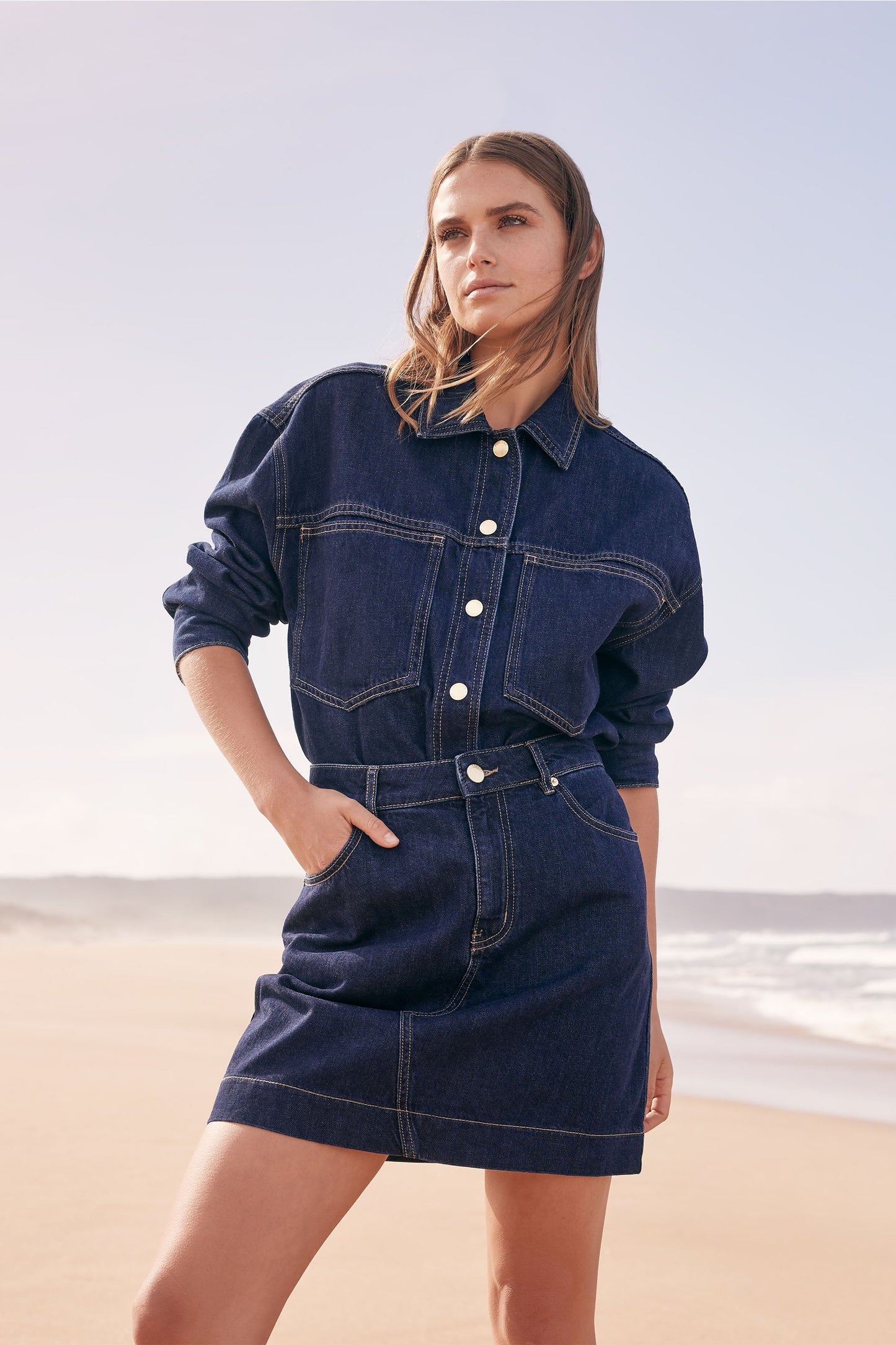 Dana Denim Mini Skirt