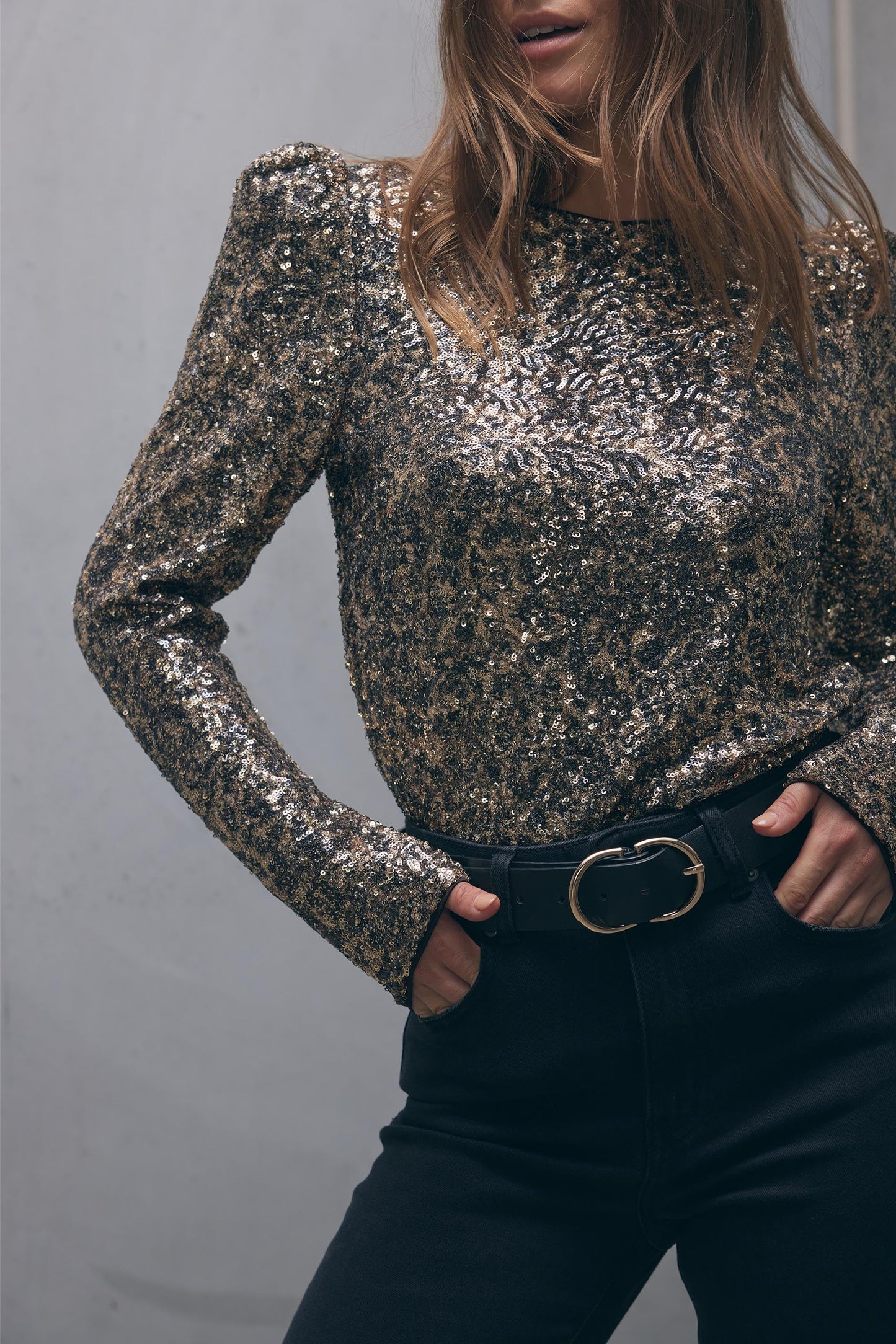 Gabby Sequin Top