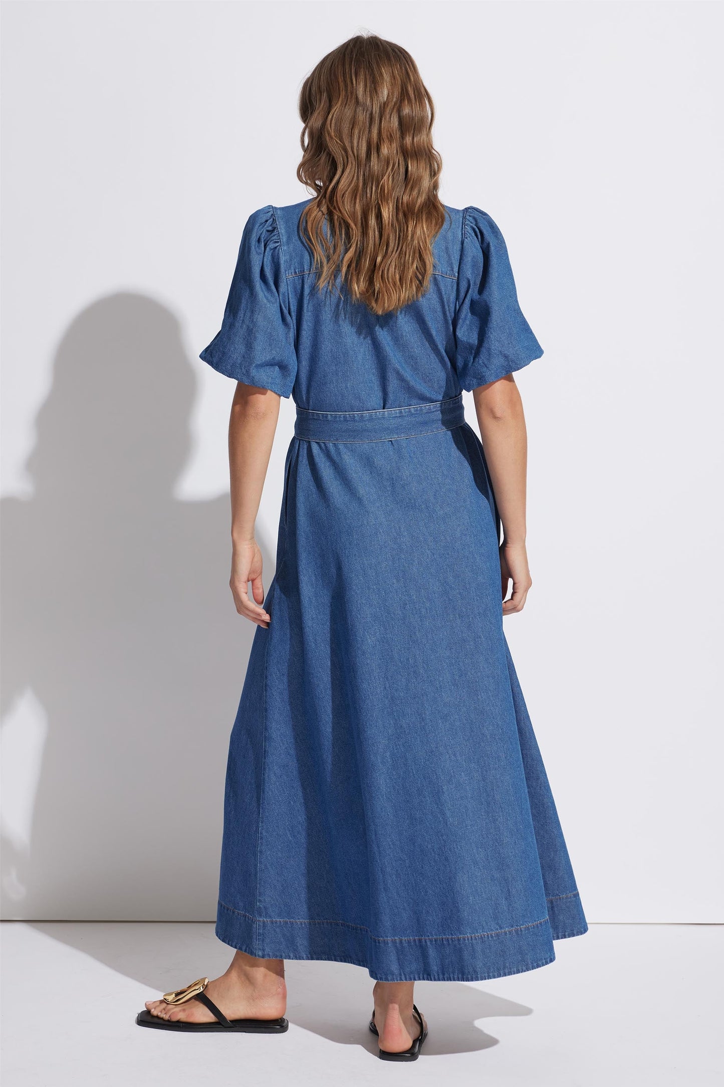 Miranda Denim Midi Dress