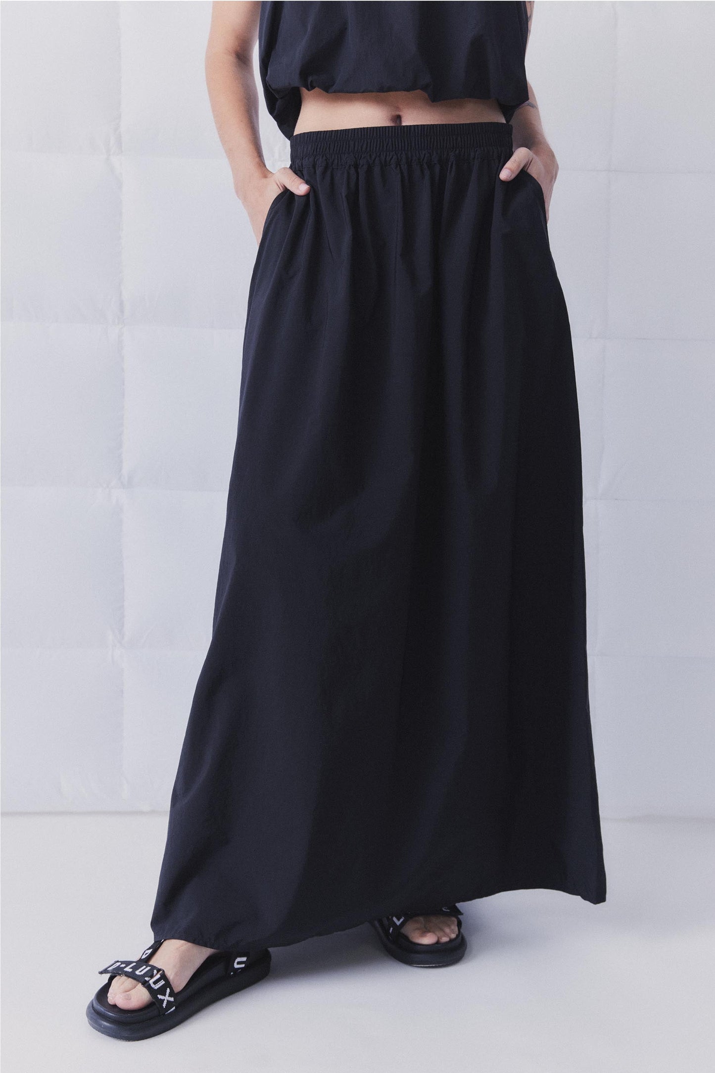D-Luxe Pull On Midi Skirt