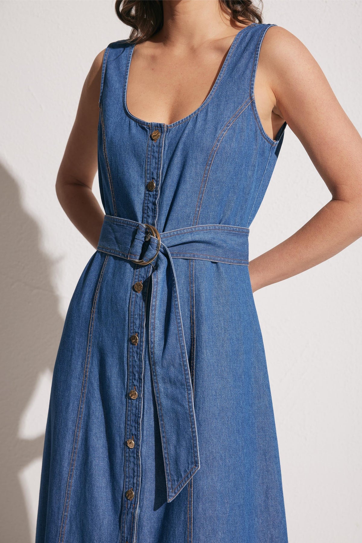 Skylar Denim Maxi Dress
