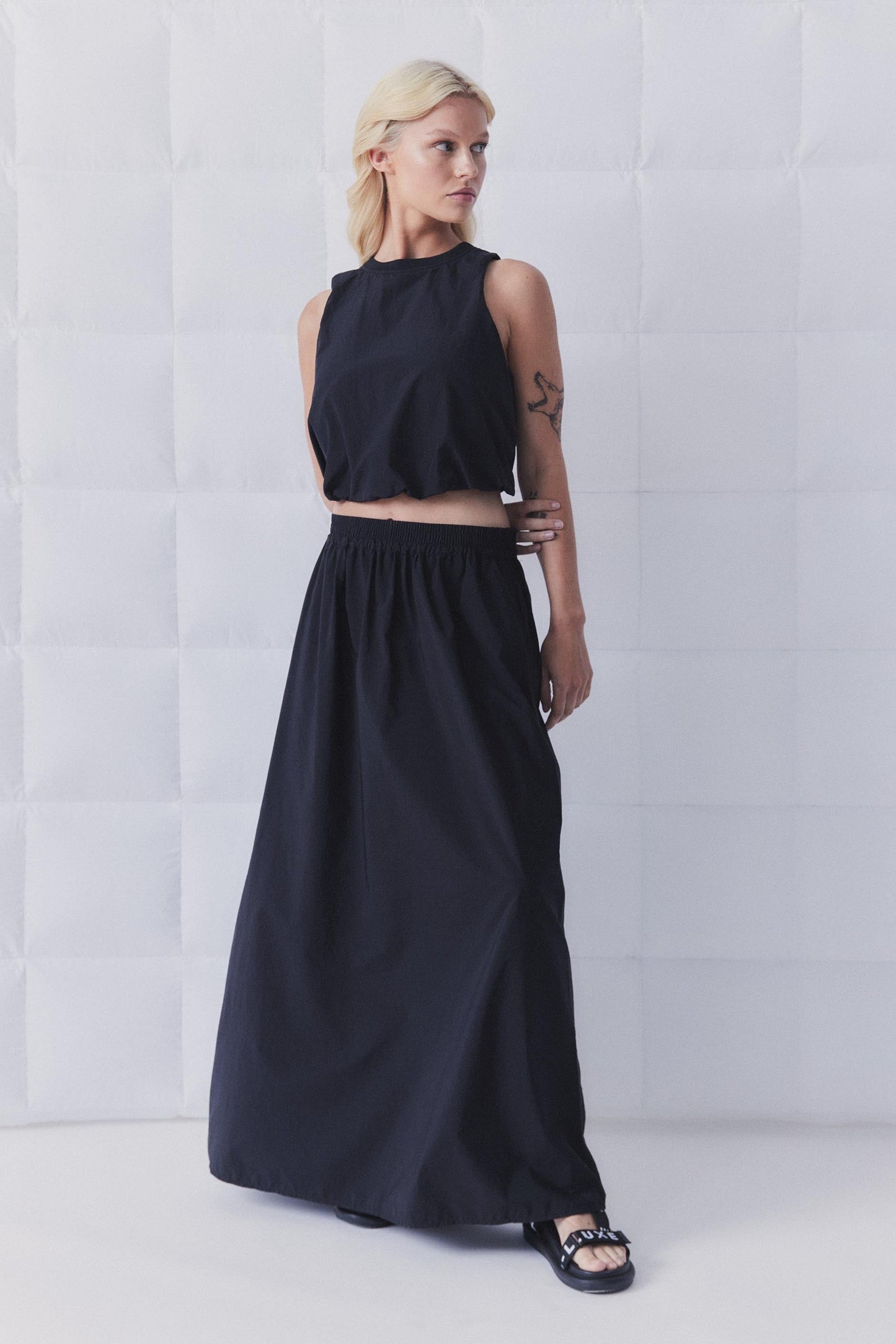 D-Luxe Pull On Midi Skirt