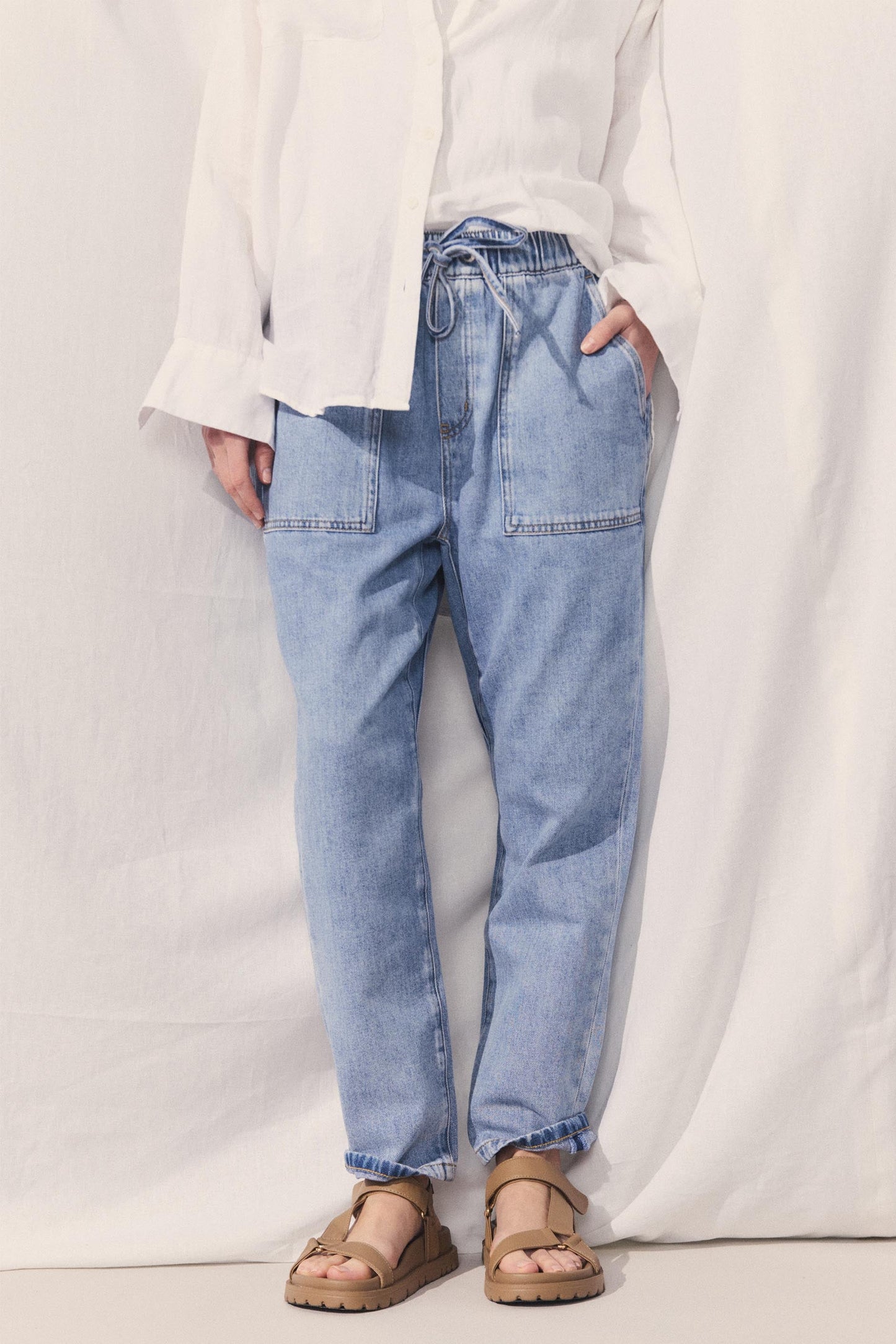 D-Luxe Relaxed Denim Jogger