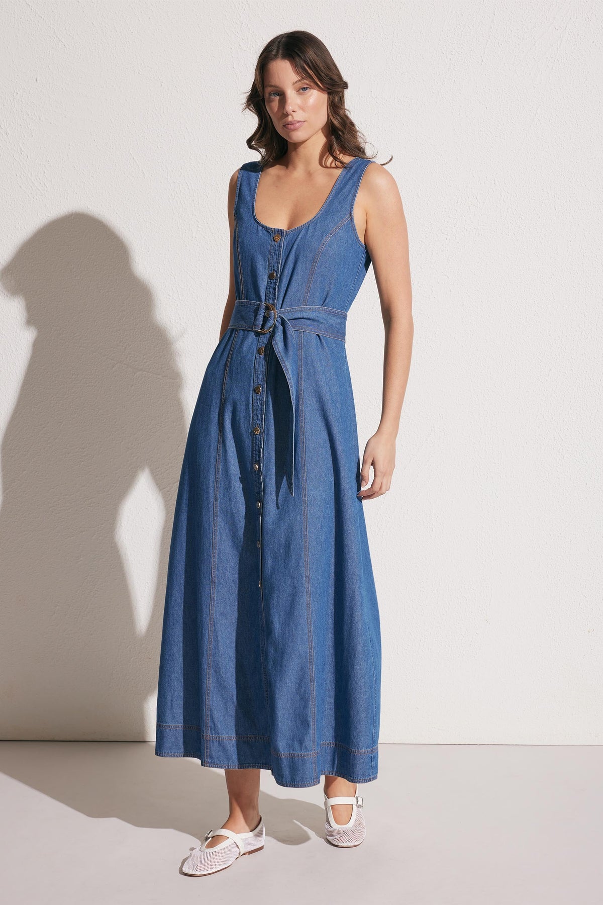 Skylar Denim Maxi Dress