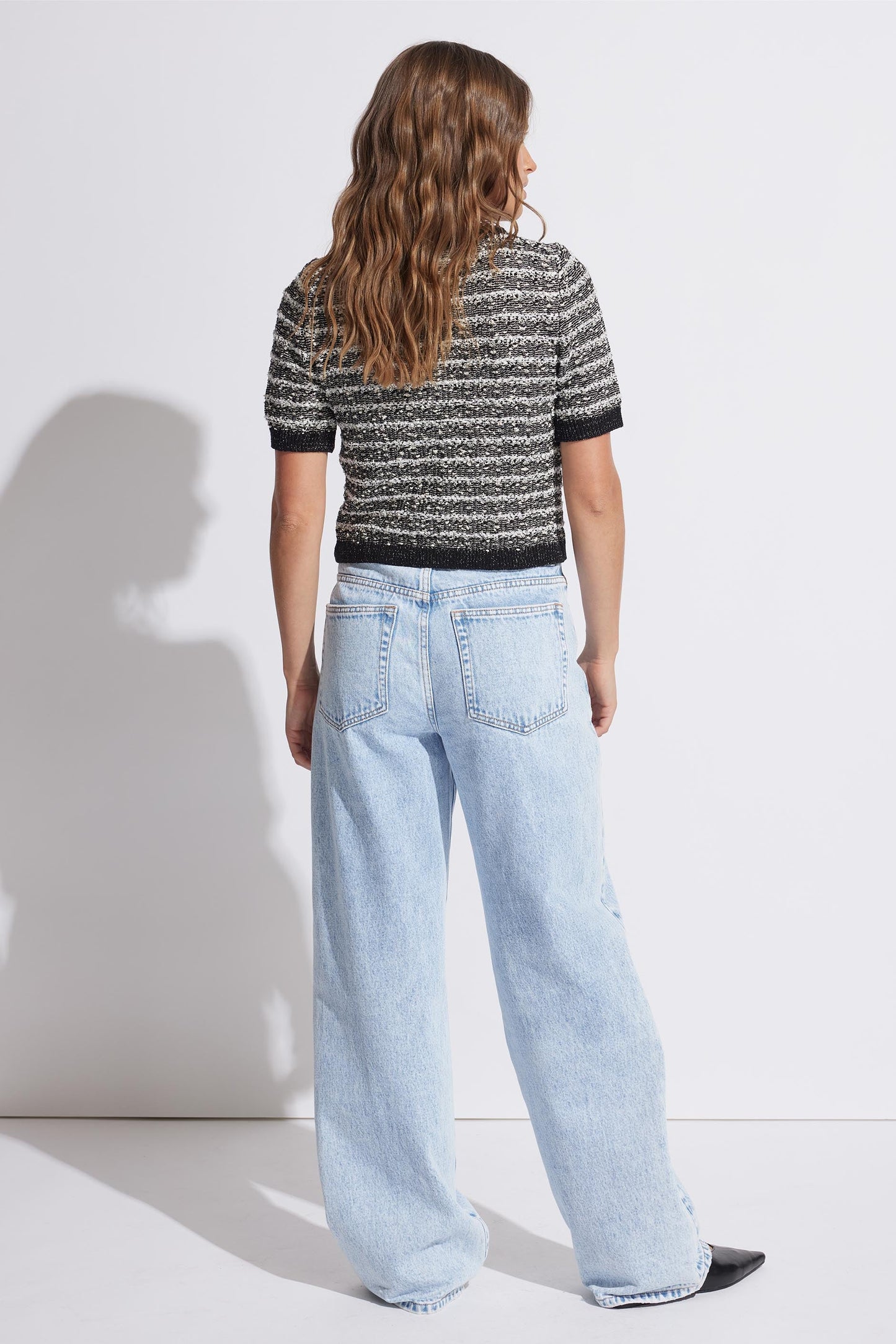 Ottilie Check Knit Top