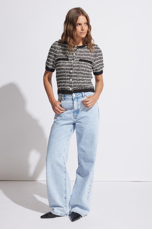 Ottilie Check Knit Top