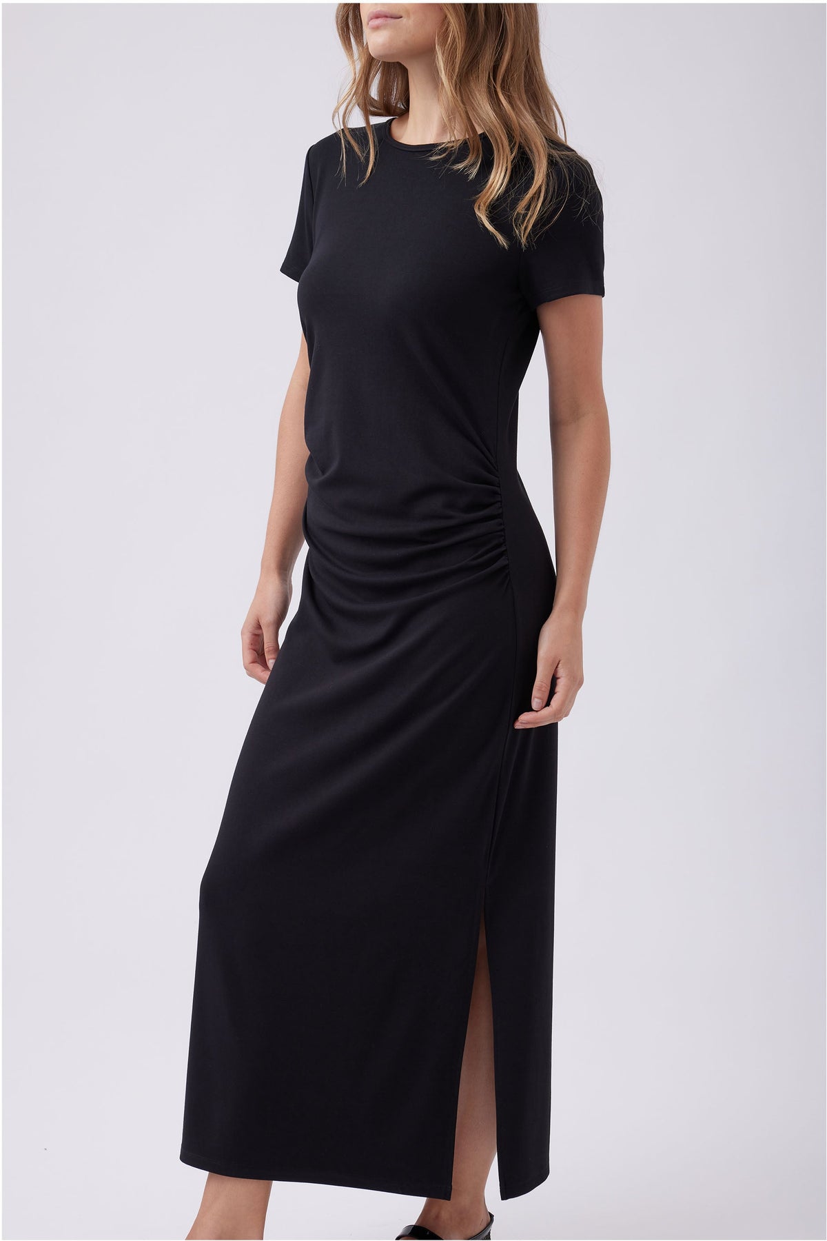 Bella Gathered Midi Dress