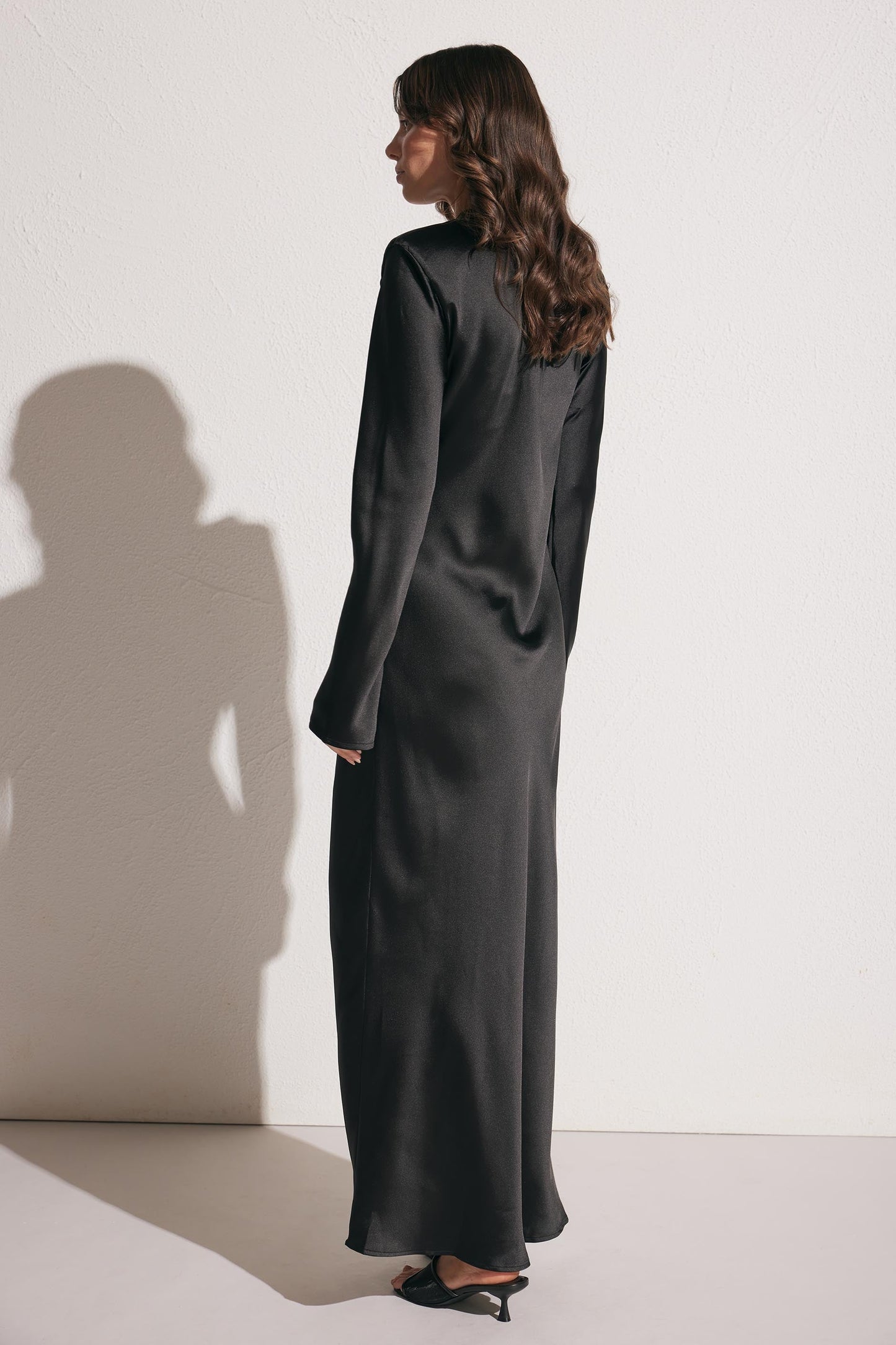 Audrey Satin Maxi Dress