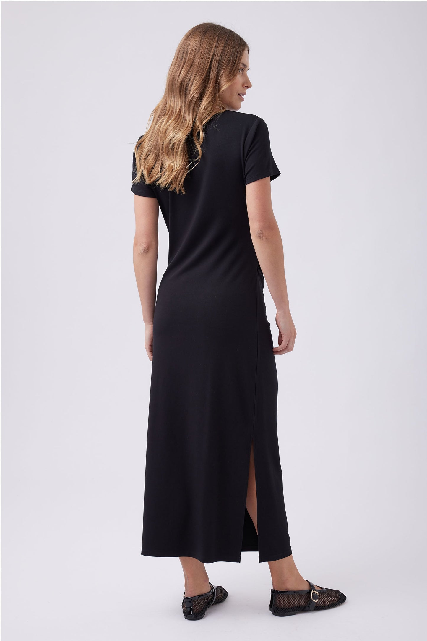 Bella Gathered Midi Dress