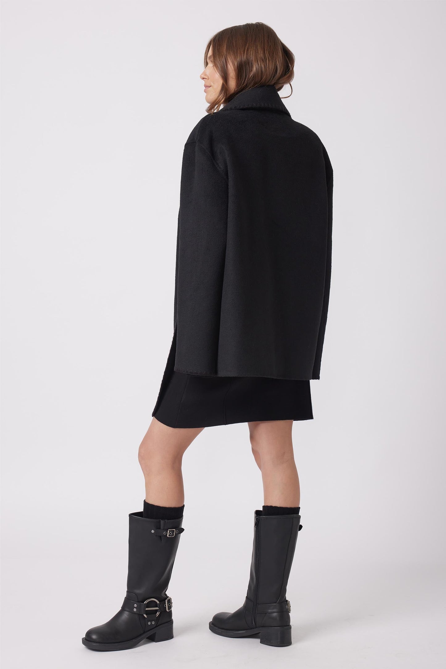 Ellie Draped Scarf Coat