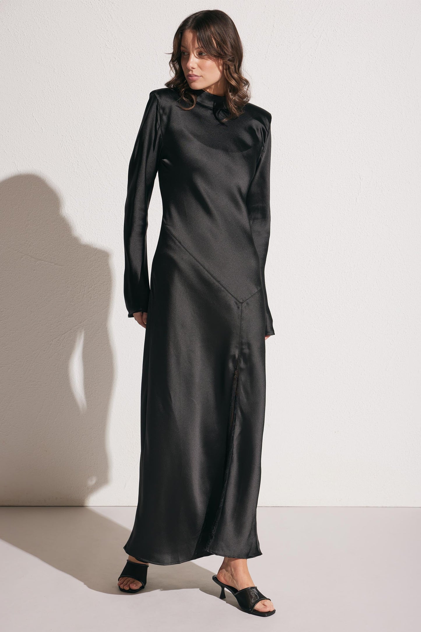 Audrey Satin Maxi Dress