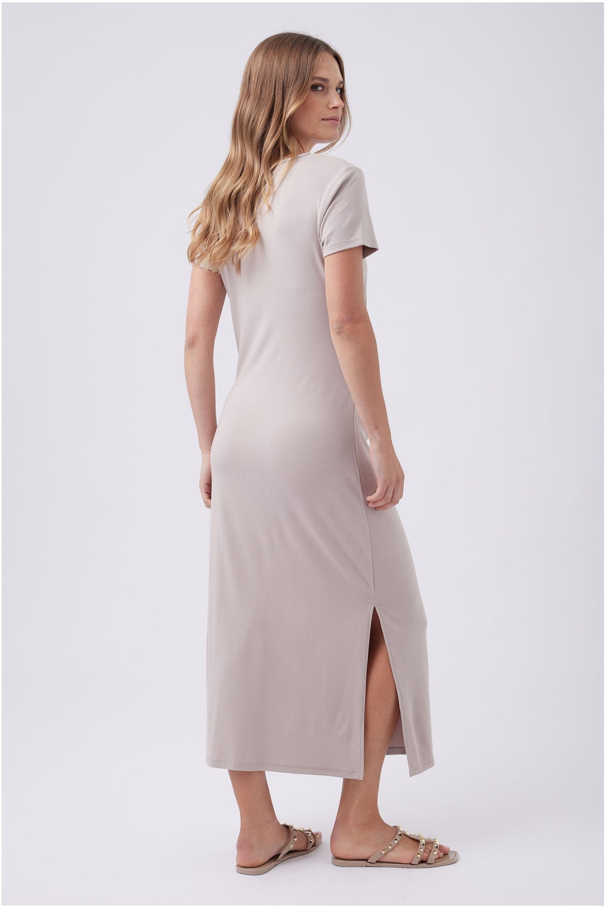 Bella Gathered Midi Dress