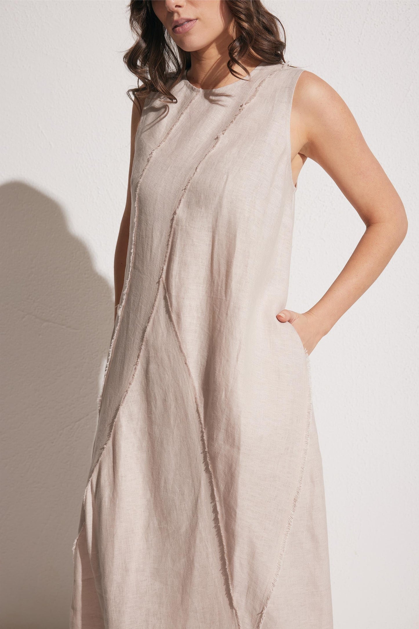 Maddie Linen Midi Dress