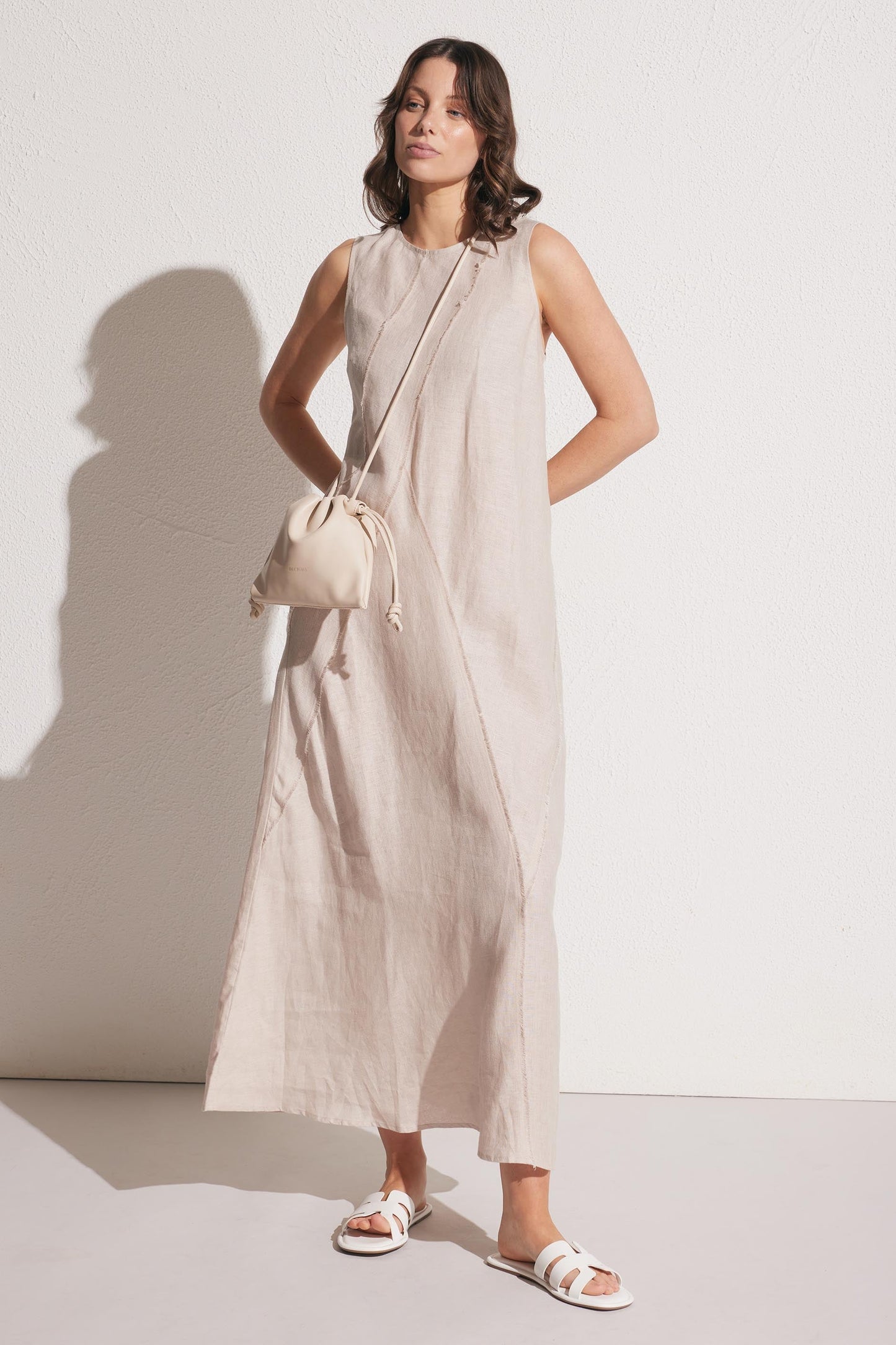 Maddie Linen Midi Dress