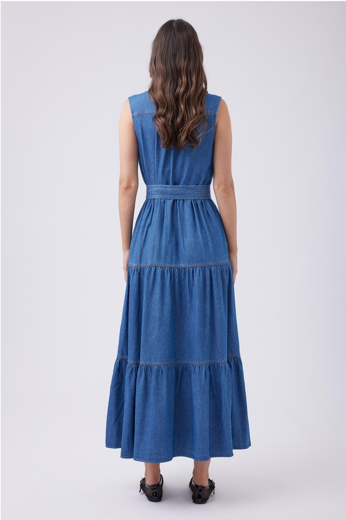 Trish Denim Maxi Dress