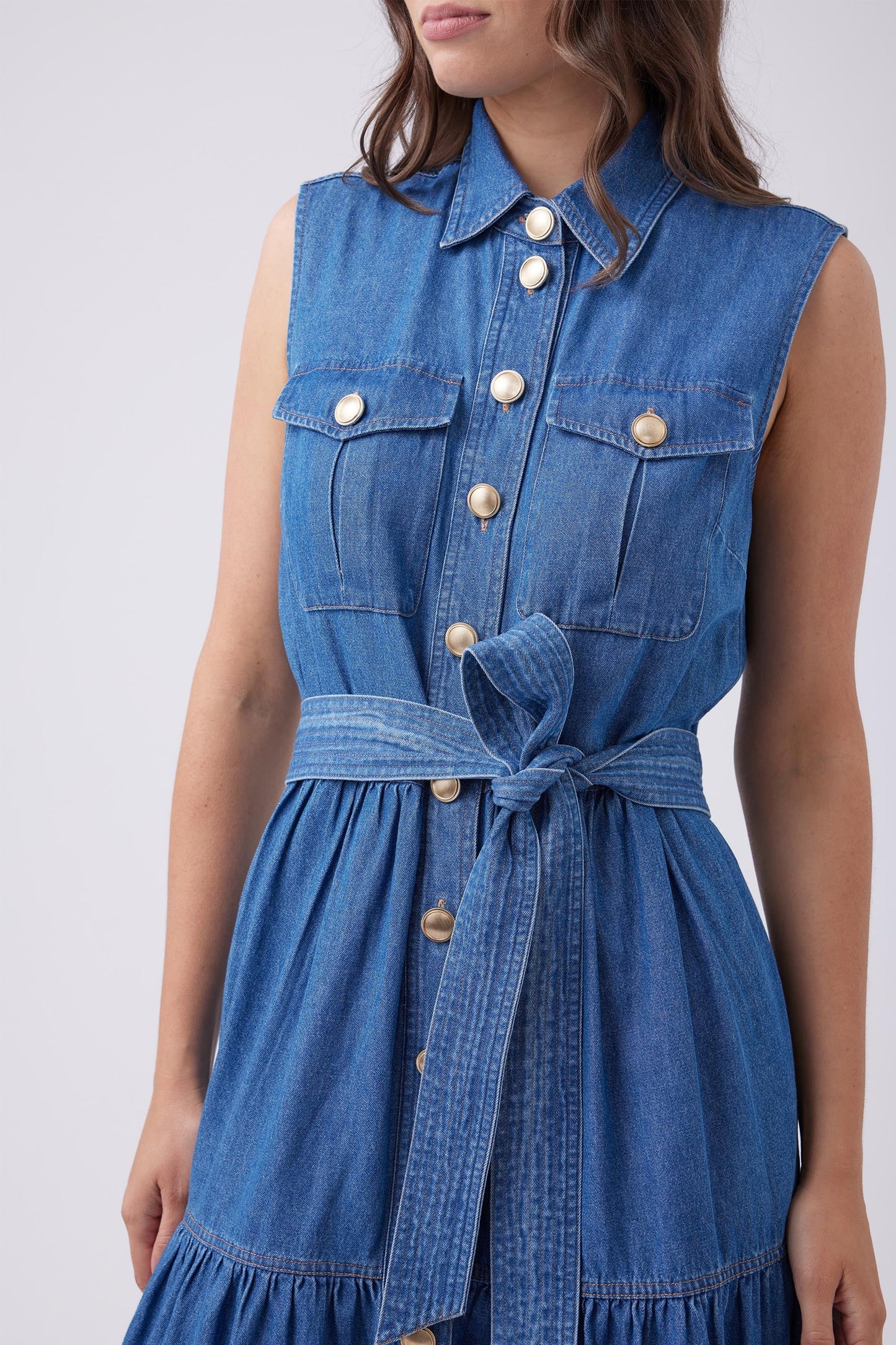 Trish Denim Maxi Dress