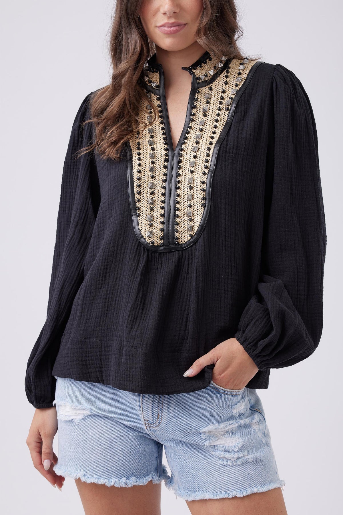 Deni Applique Top