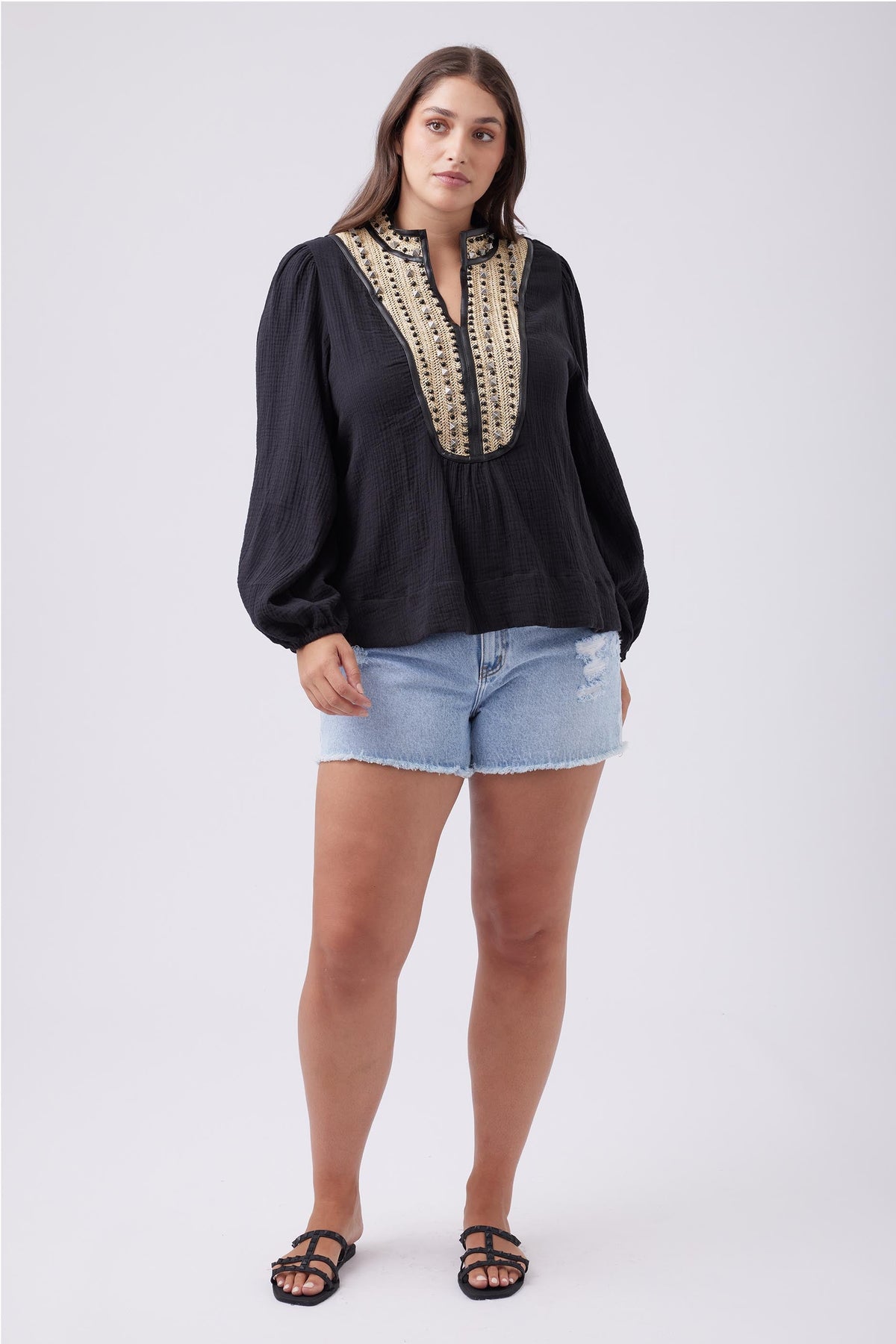 Deni Applique Top