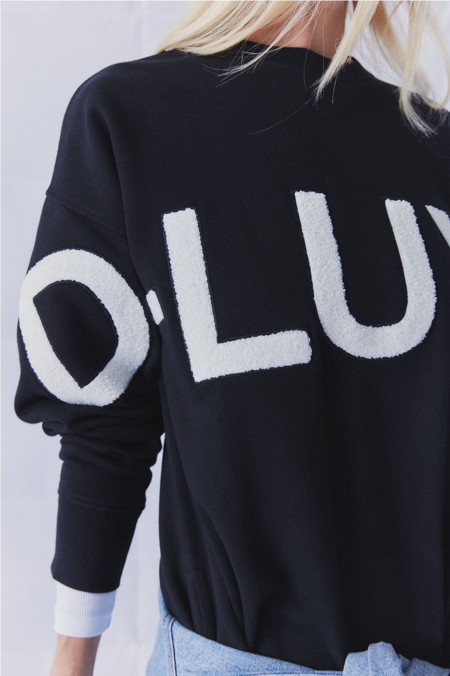 D-Luxe Boucle Logo Sweat