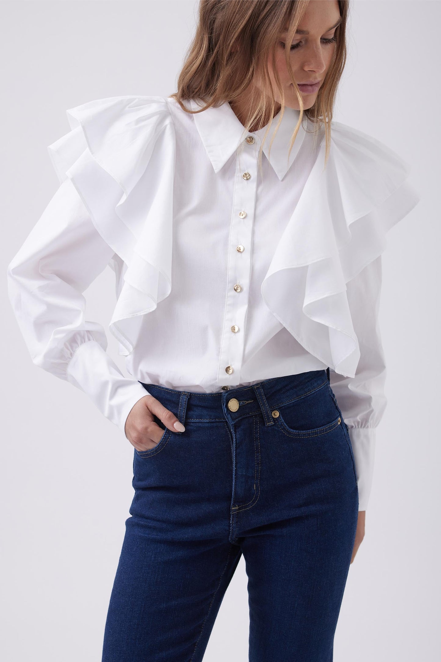 Poppy Ruffle Shirt