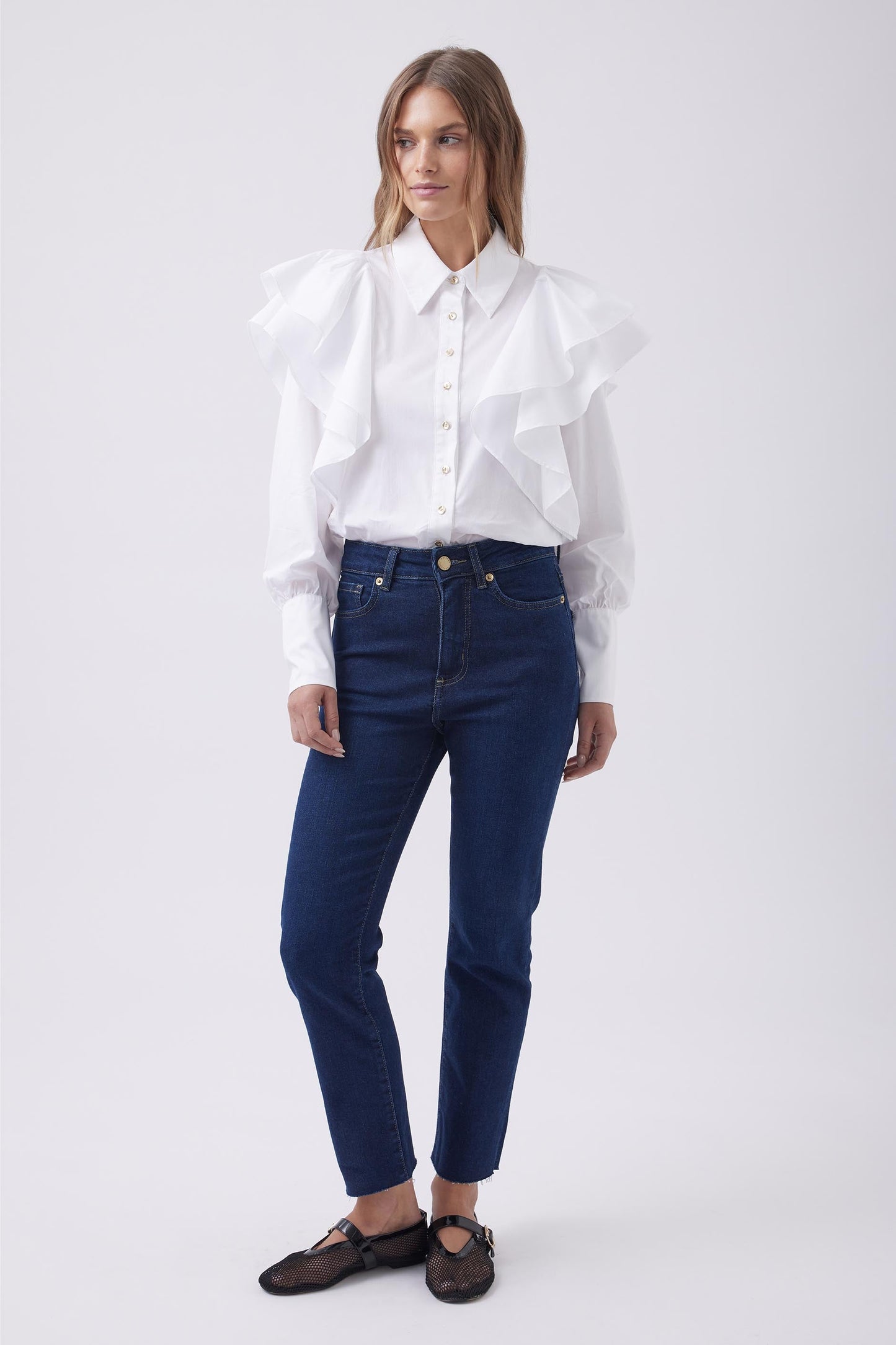 Poppy Ruffle Shirt