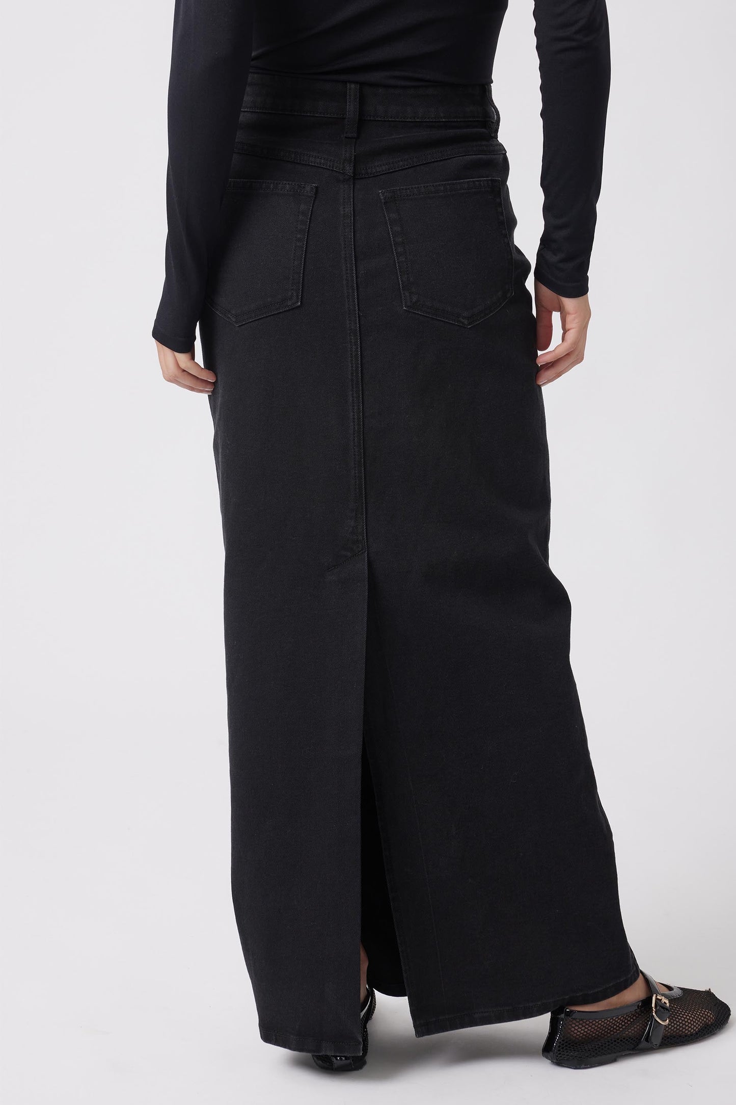Hailey Denim Maxi Skirt