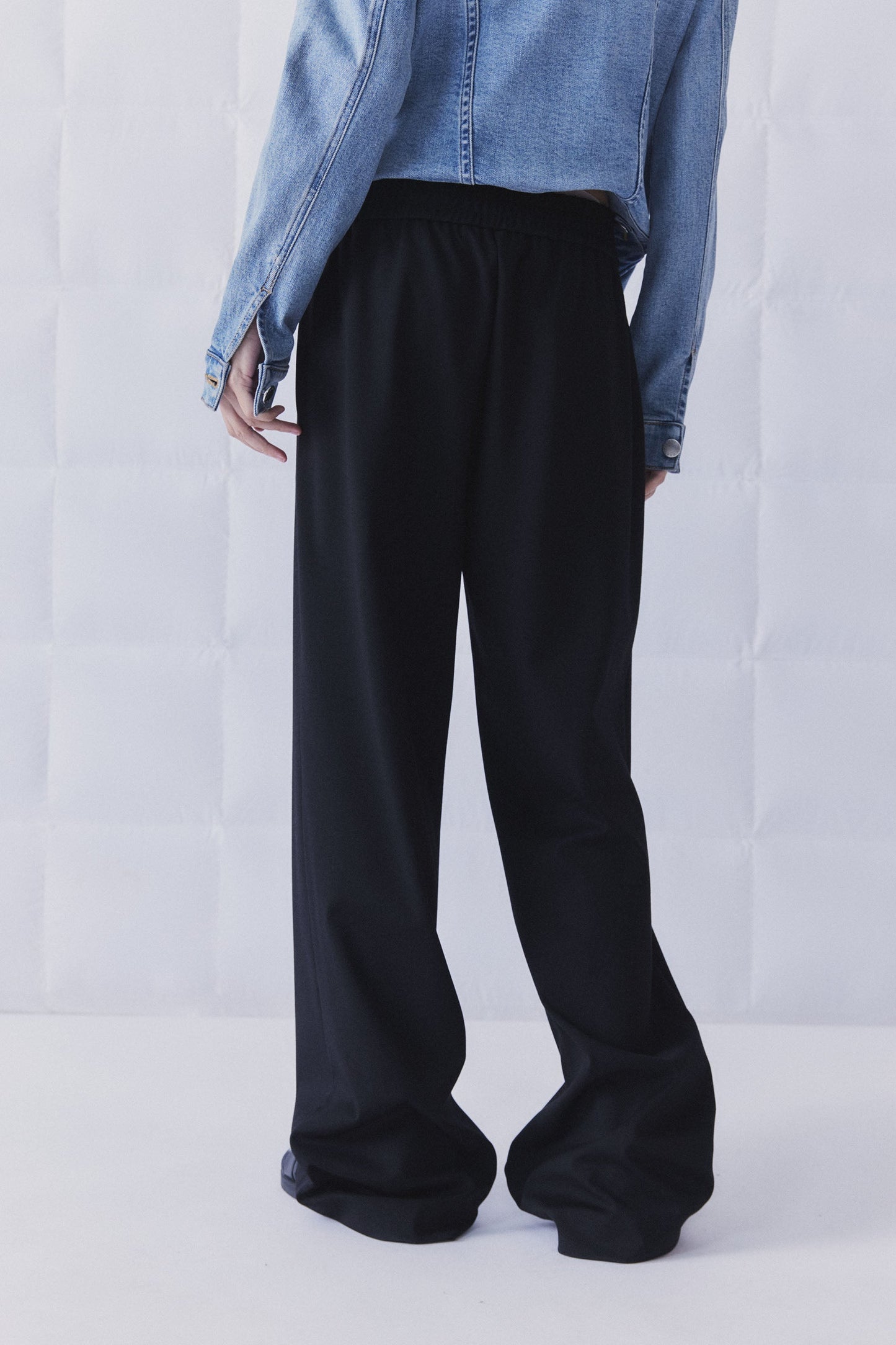 D-Luxe Wide Leg Ponte Jogger