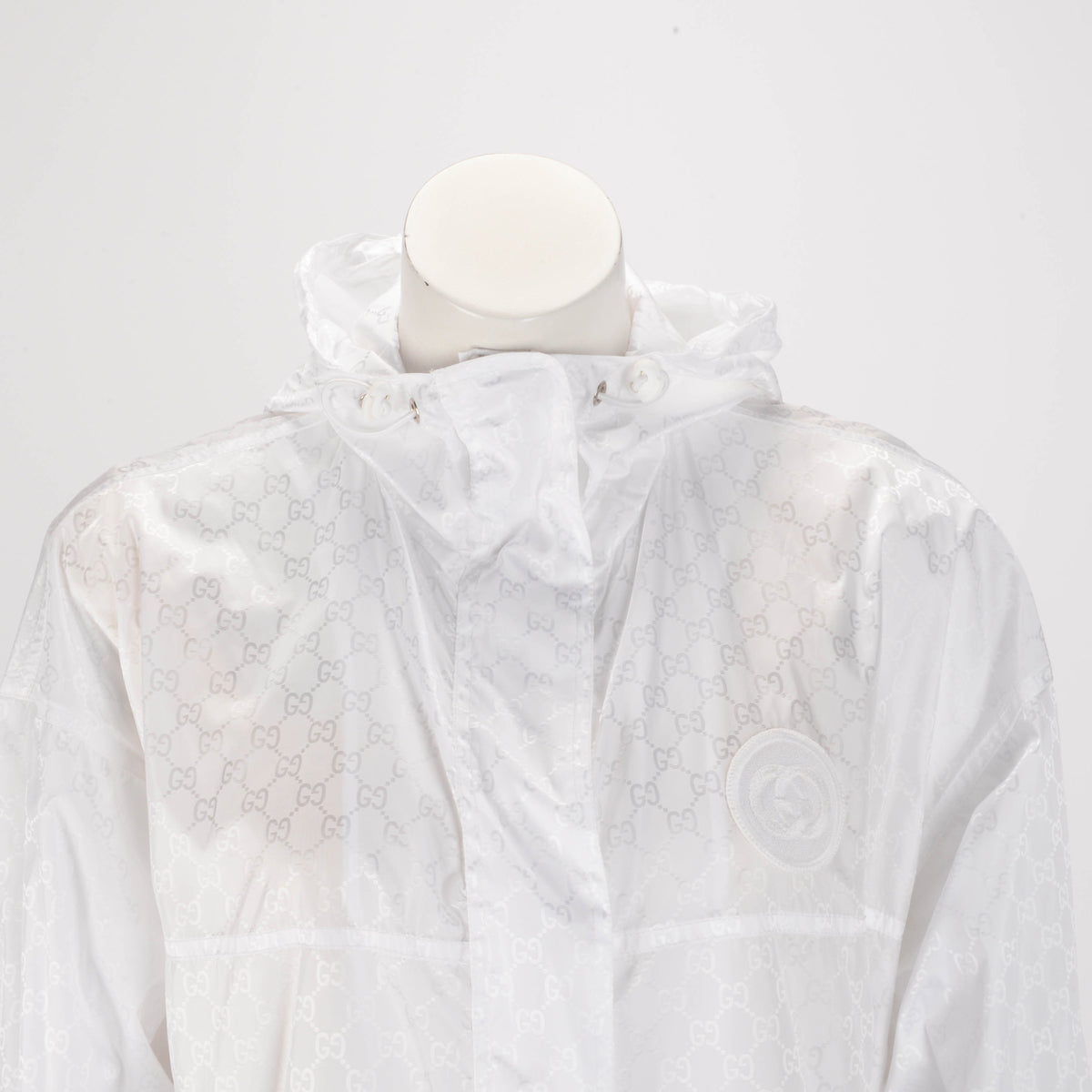 Nylon GG Jacquard Windbreaker Jacket