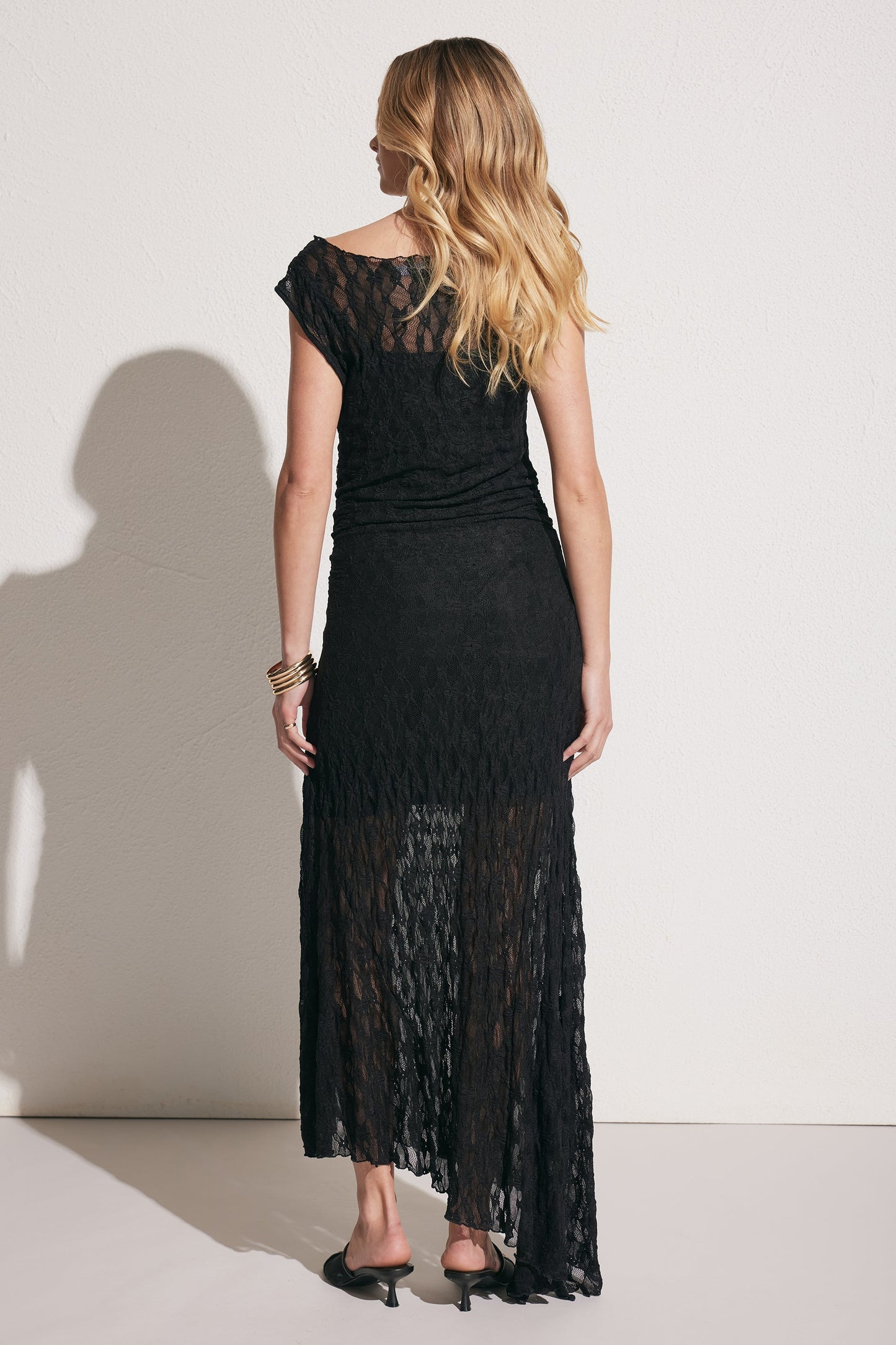 Ines Lace Asymmetric Dress