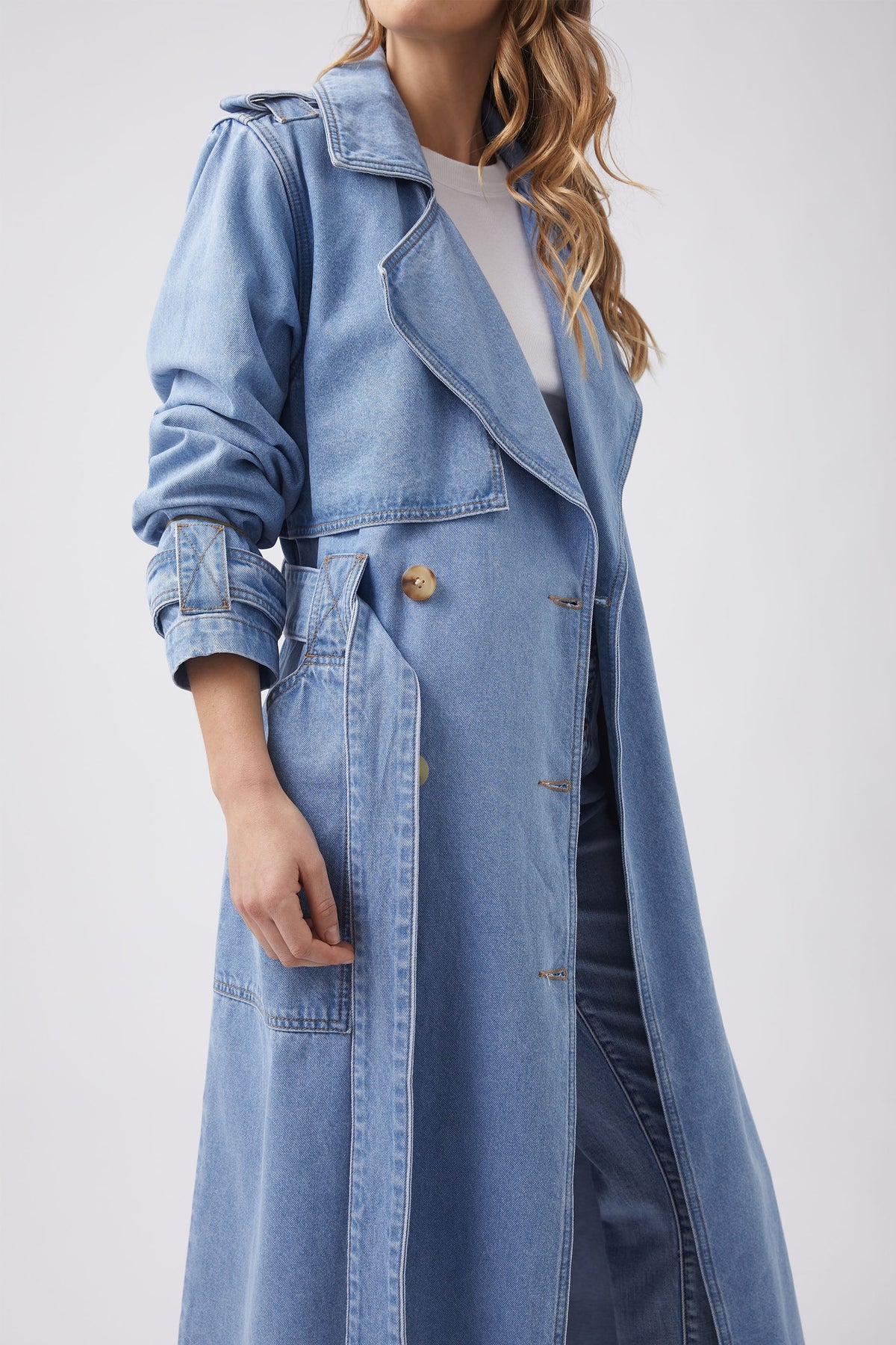 Milana Denim Trench Coat