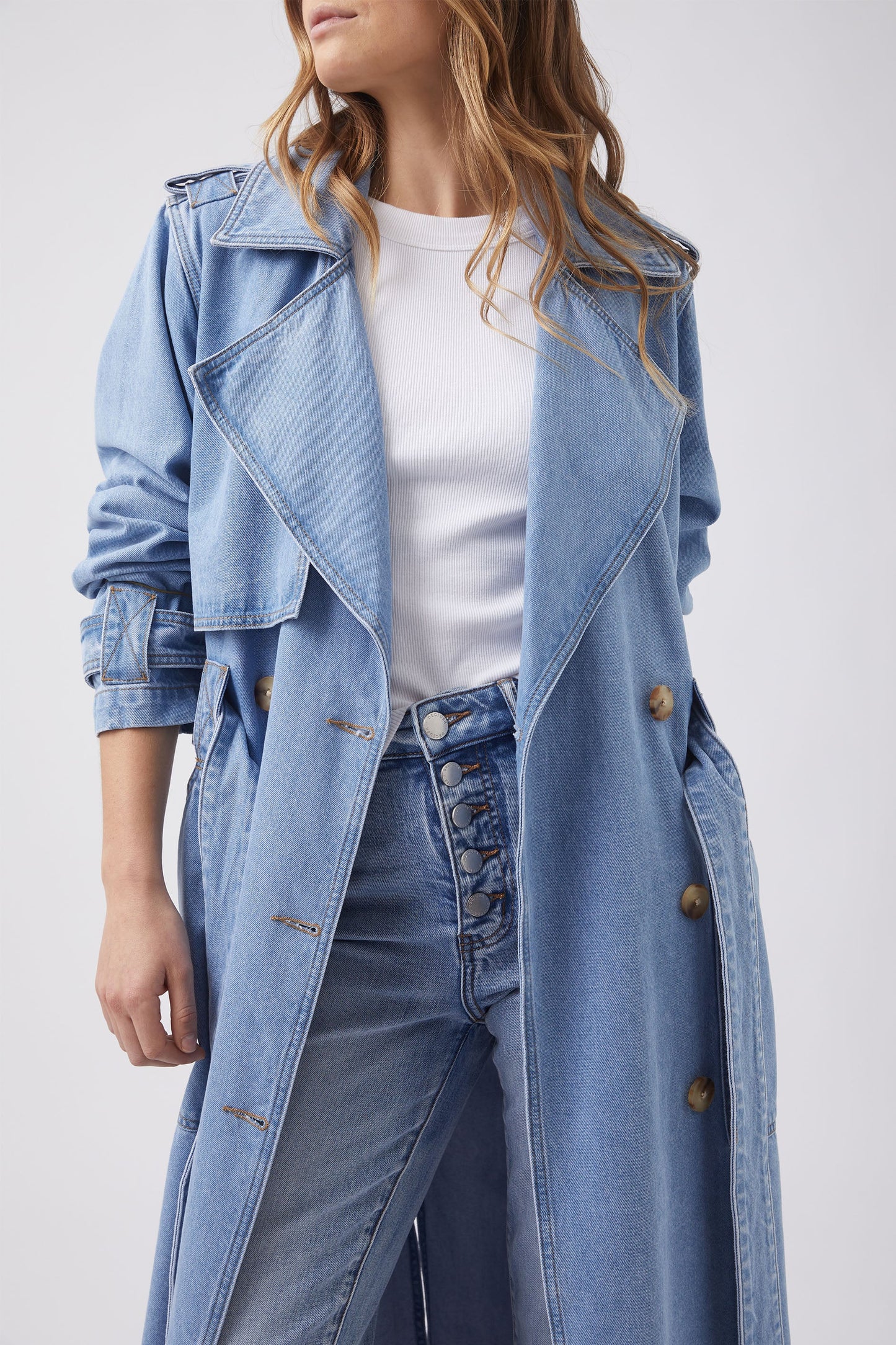 Milana Denim Trench Coat