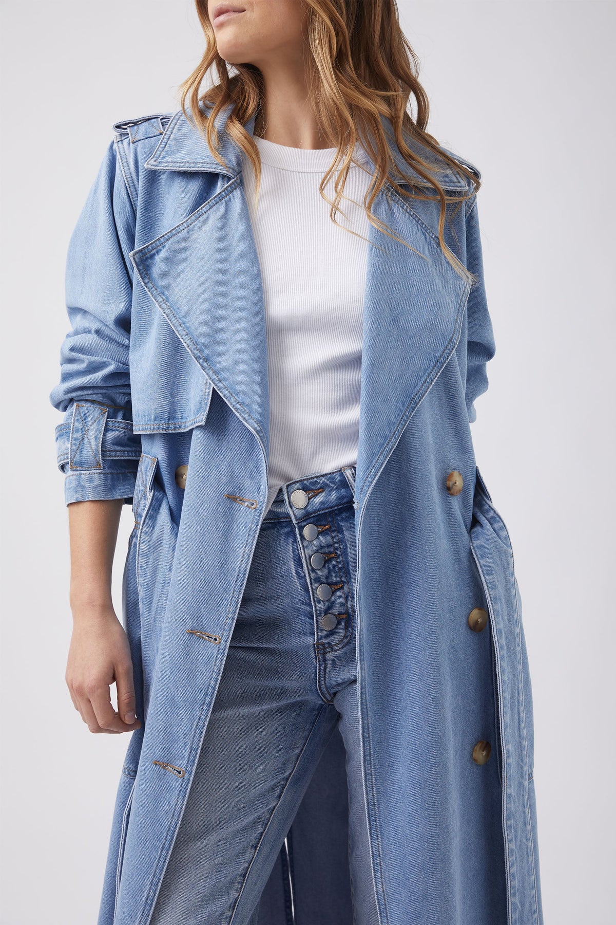 Milana Denim Trench Coat