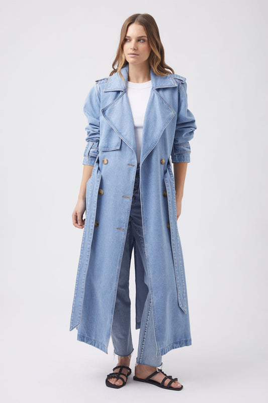 Milana Denim Trench Coat
