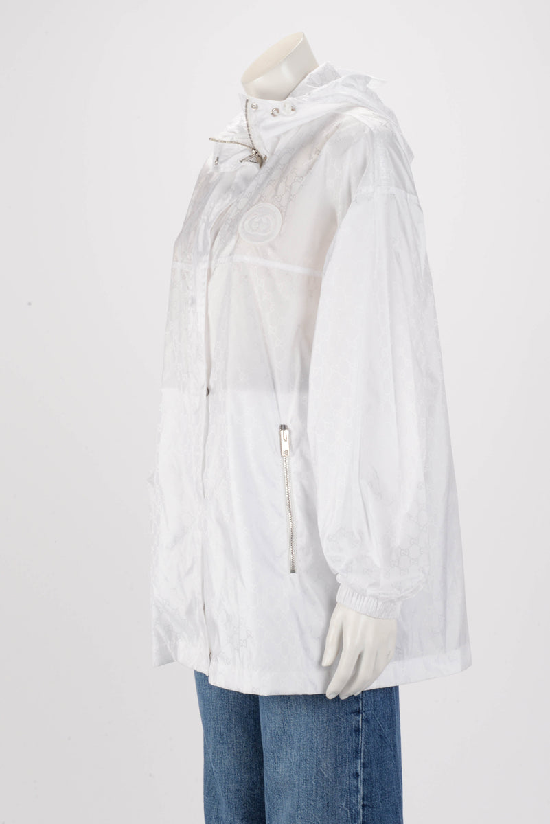 Nylon GG Jacquard Windbreaker Jacket
