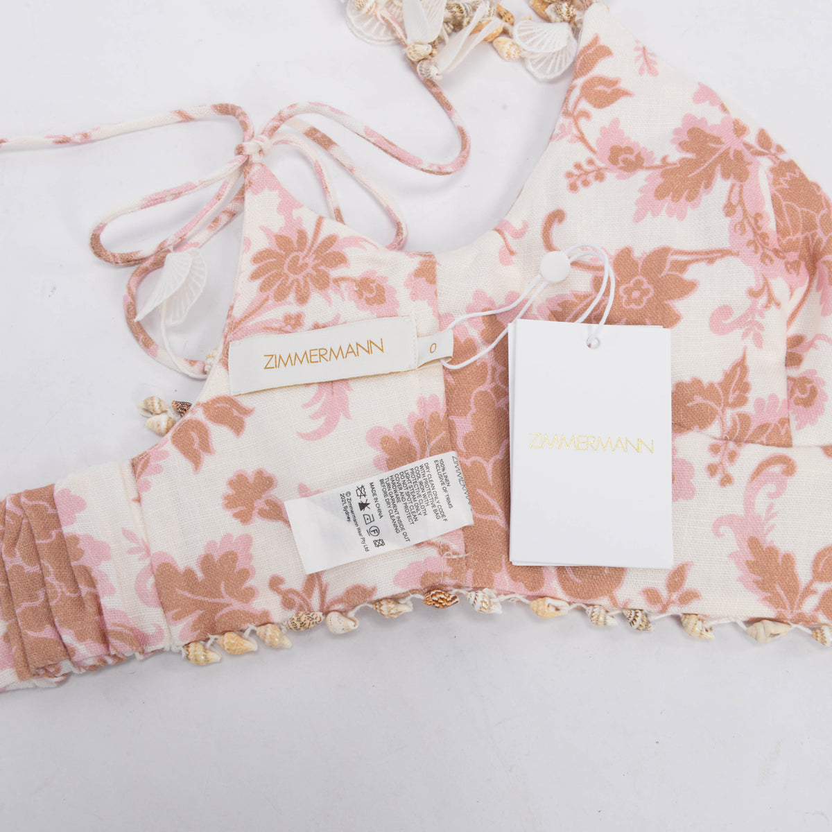 Linen Postcard Bustier Top