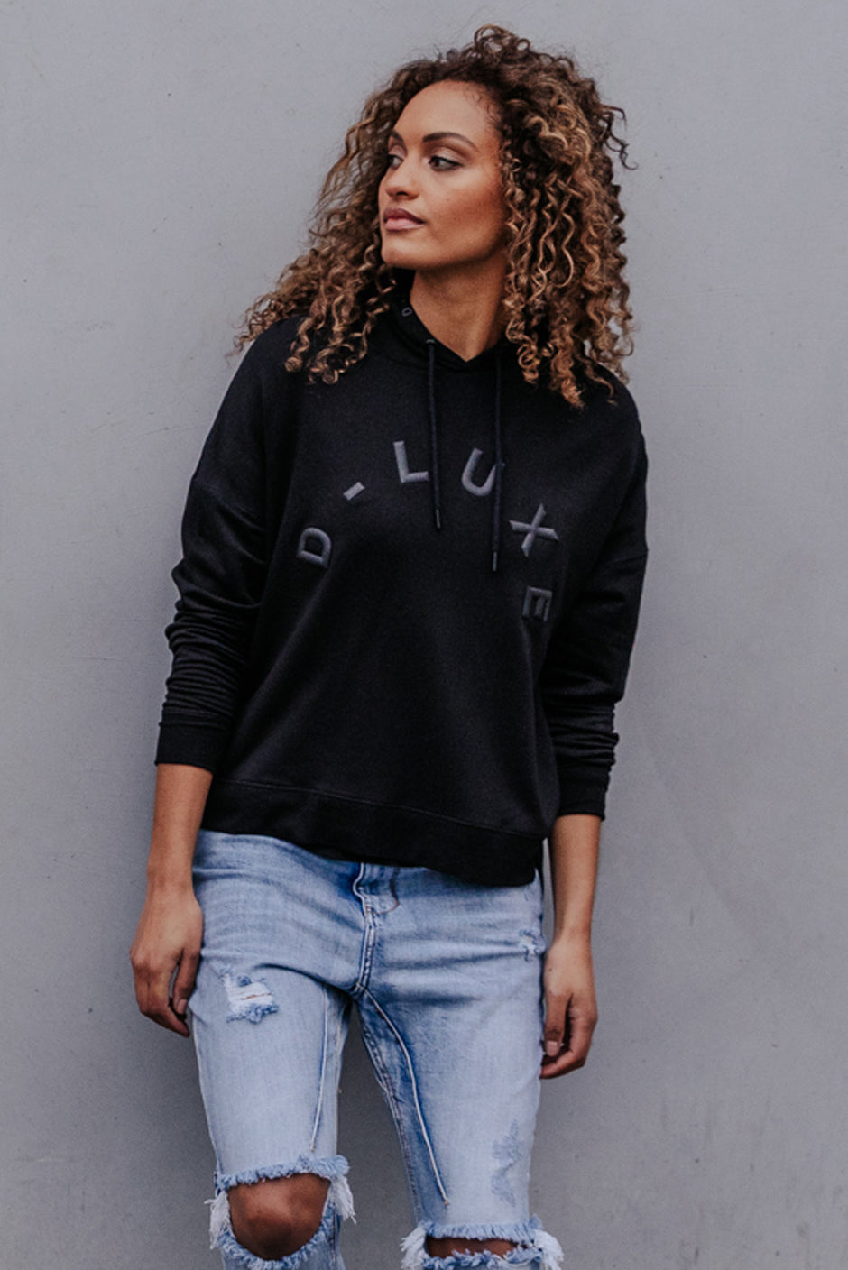D-Luxe Lightweight Logo Hoodie