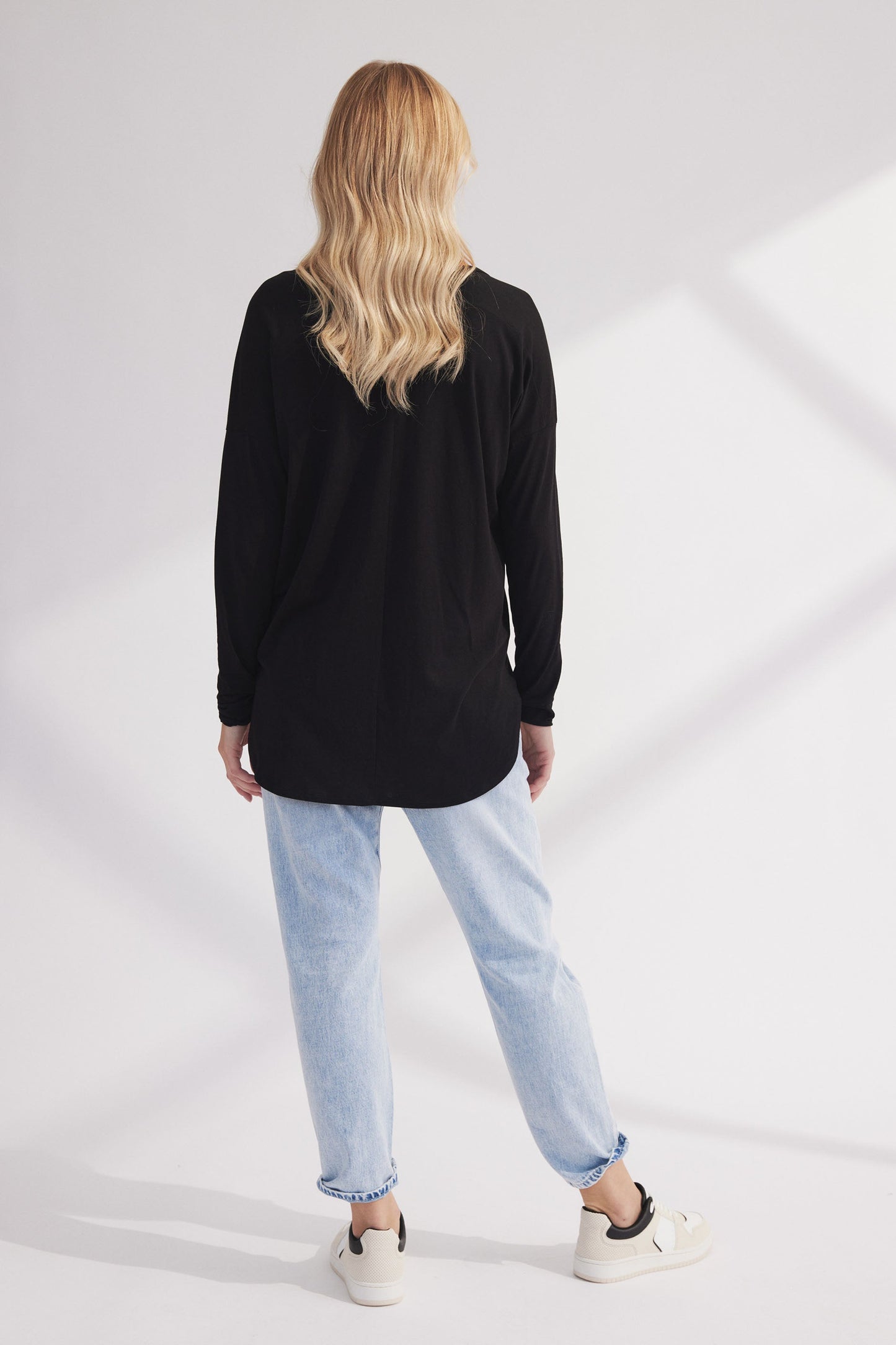 Luxe Long Sleeve Boyfriend Tee