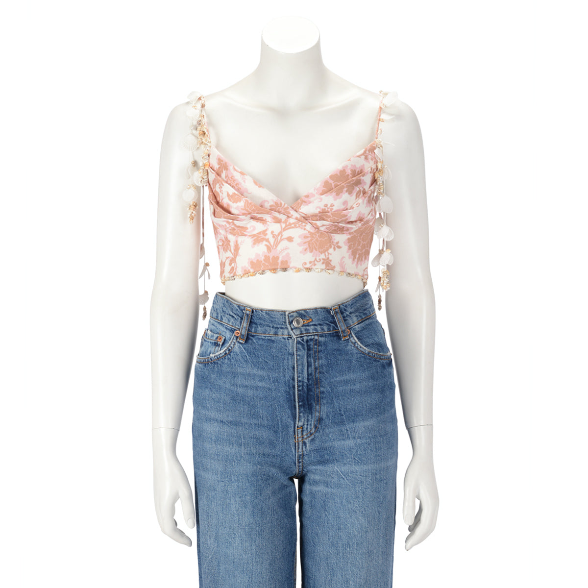 Linen Postcard Bustier Top