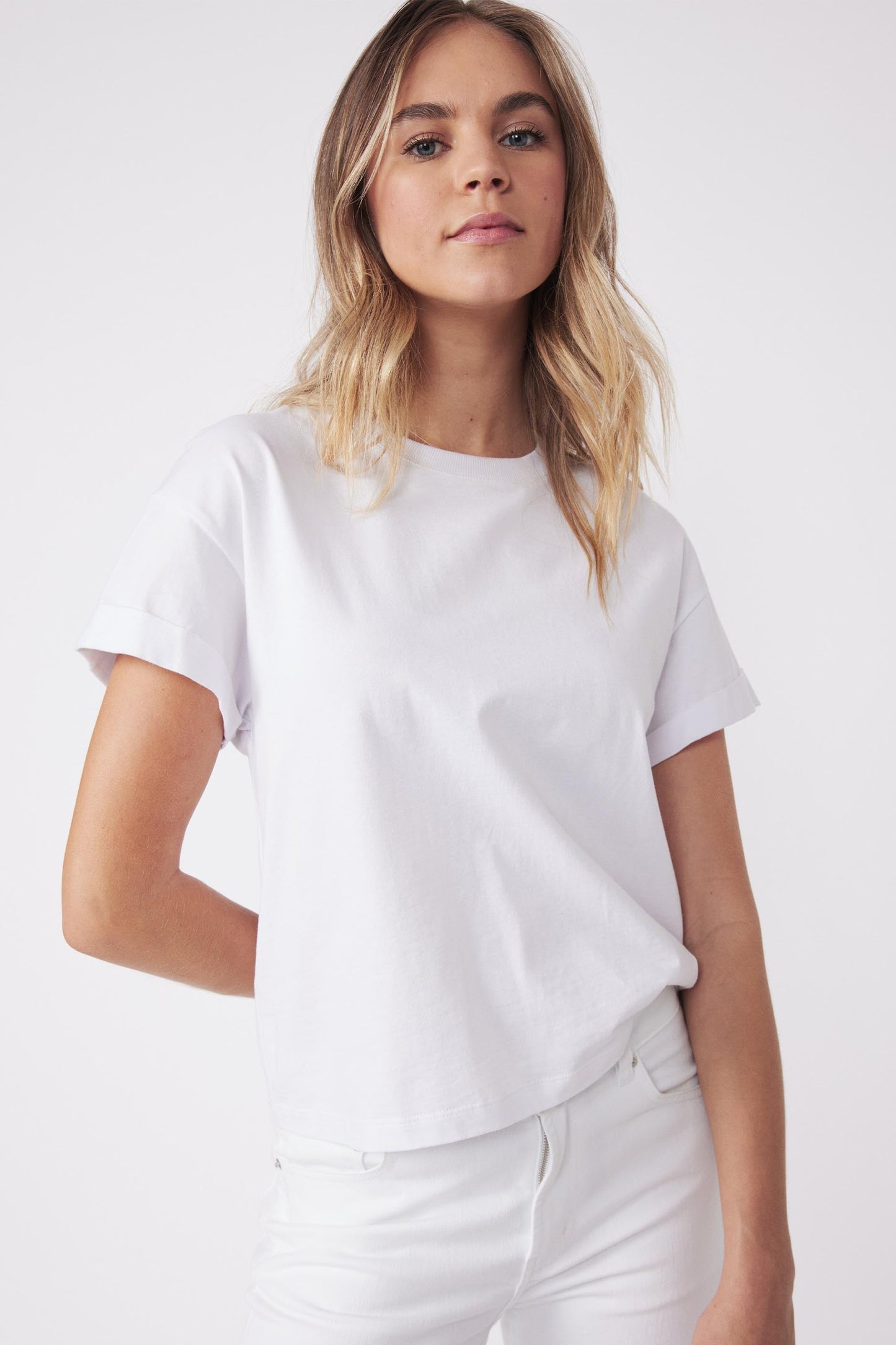 Ella Cuffed Slouchy Tee