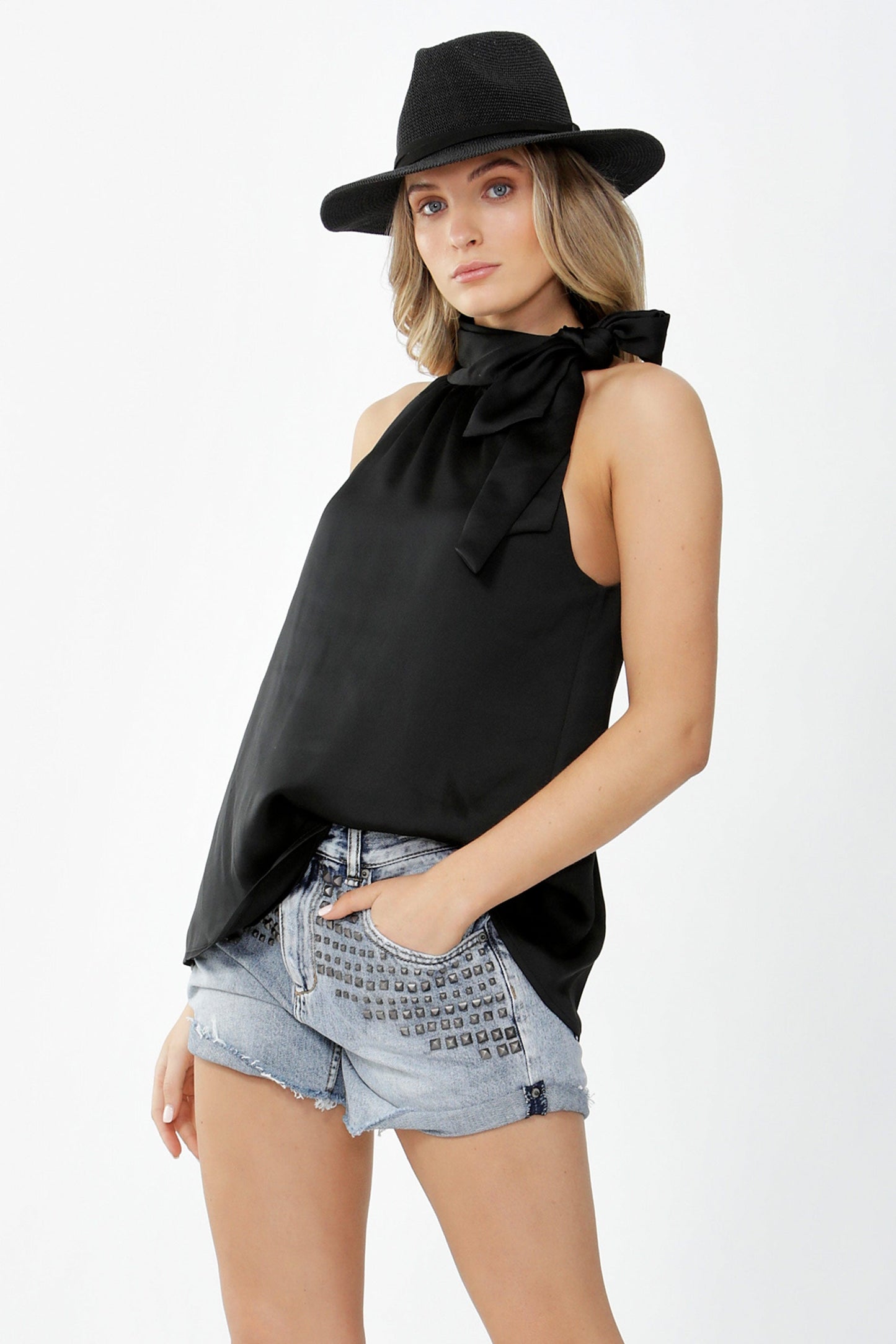 Melissa Tie Neck Top