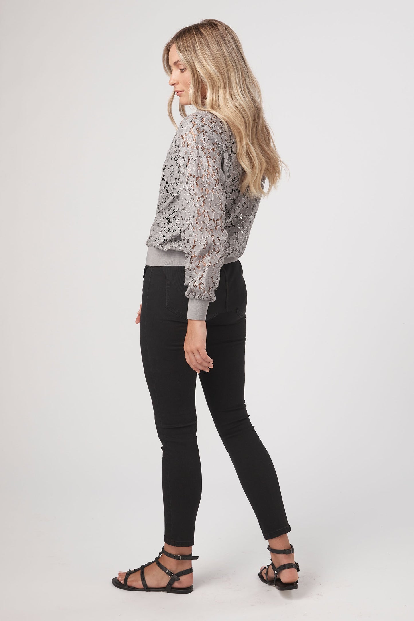 Khloe Lace Bomber Jacket