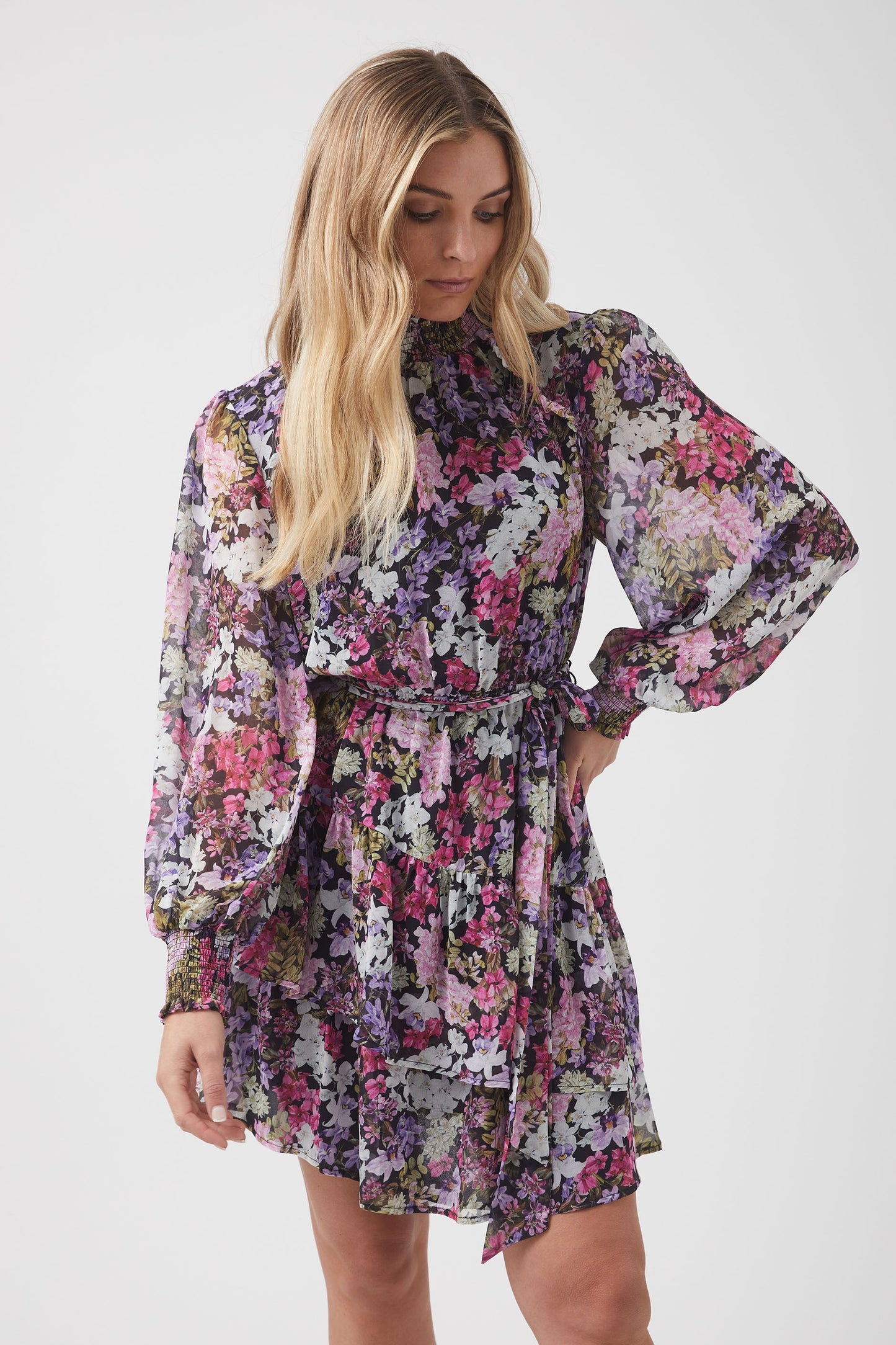 Sarah-Jane Printed Mini Dress