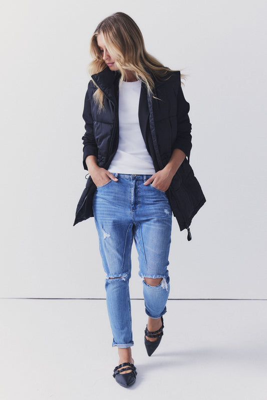 D-Luxe Ripped Boyfriend Jean