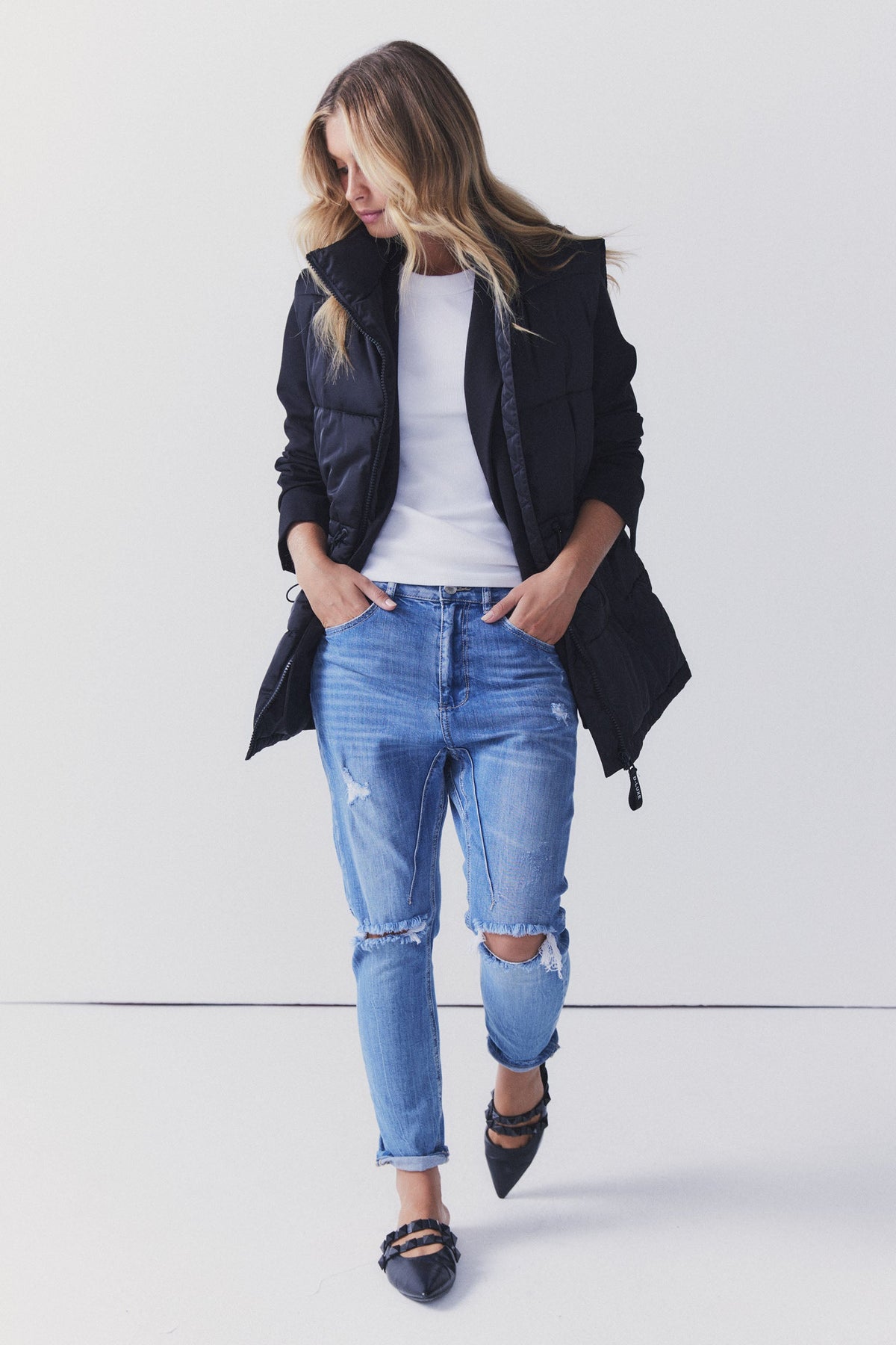 D-Luxe Ripped Boyfriend Jean