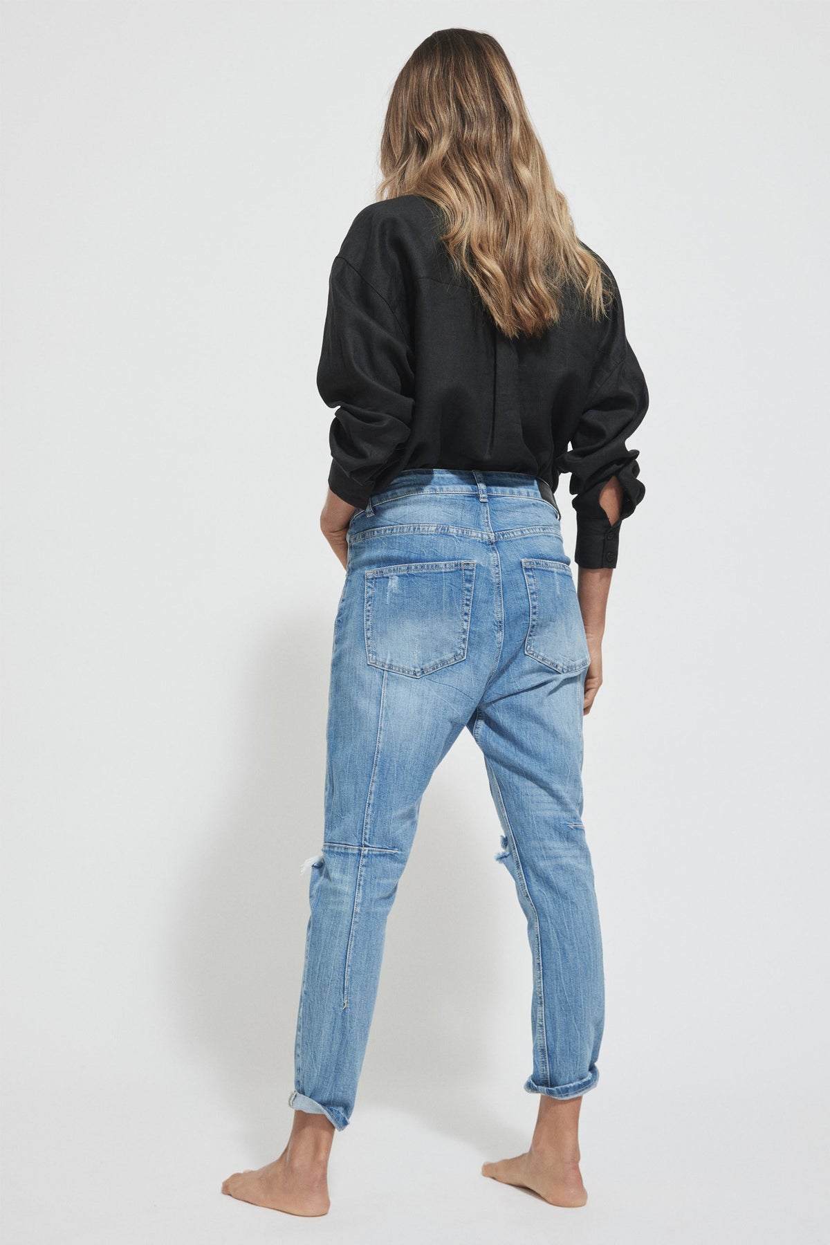 D-Luxe Ripped Boyfriend Jean