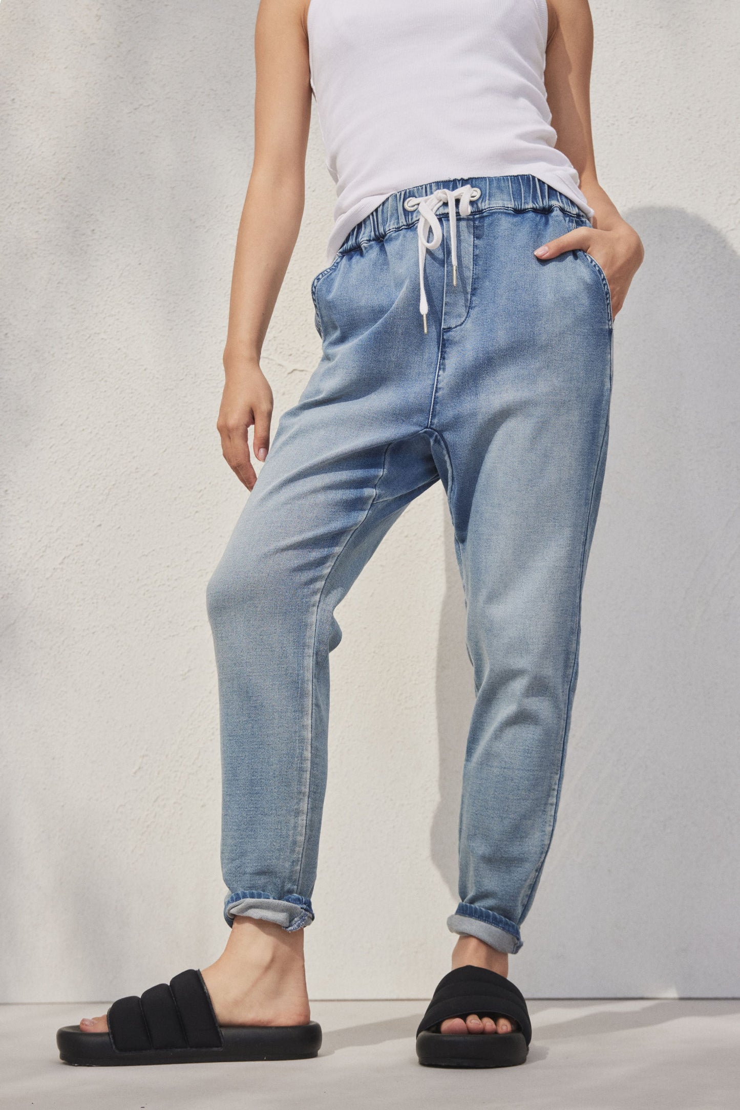 D-Luxe Knit Denim Jogger